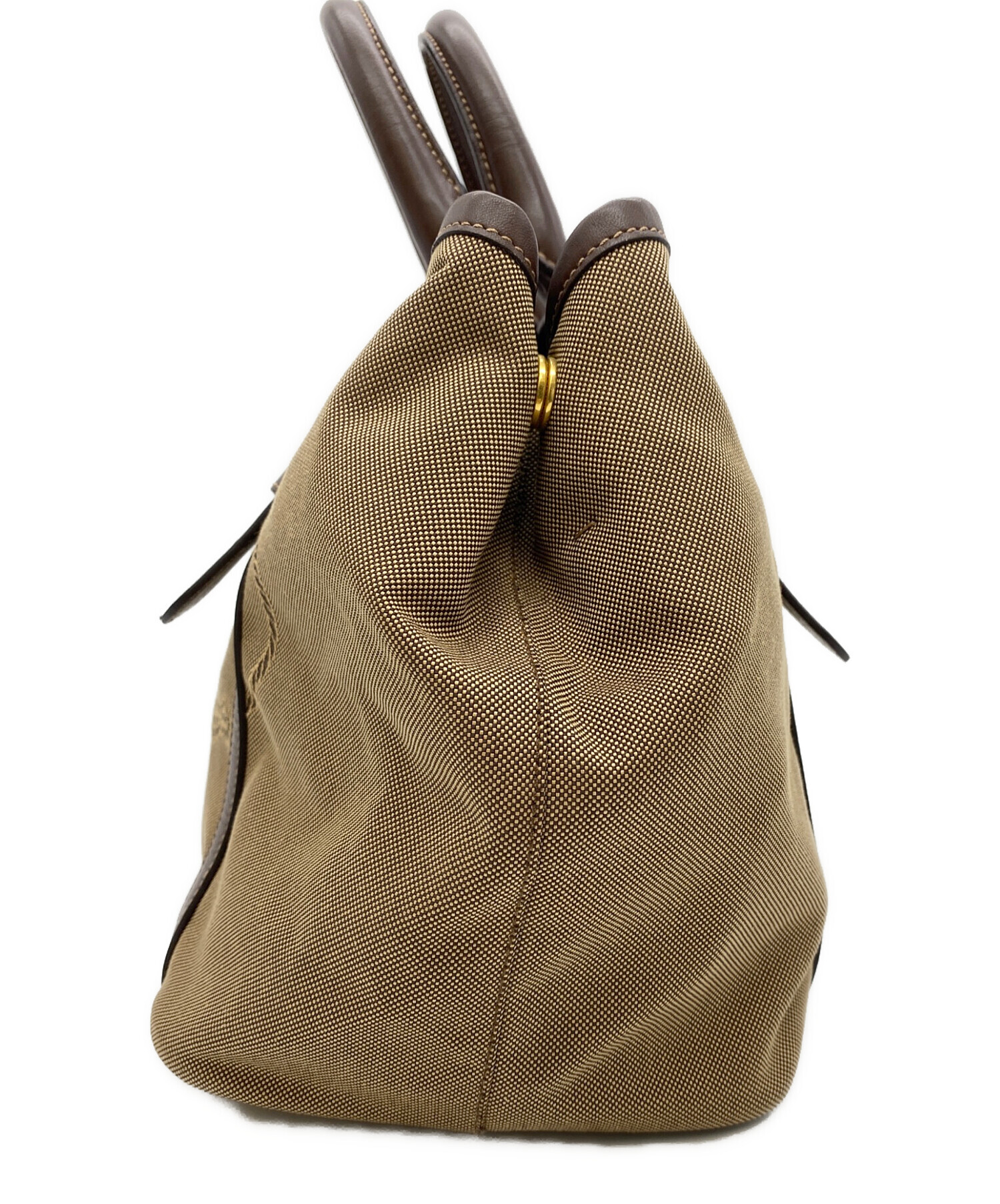 中古・古着通販】PRADA (プラダ) ハンドバッグ ベージュ｜ブランド