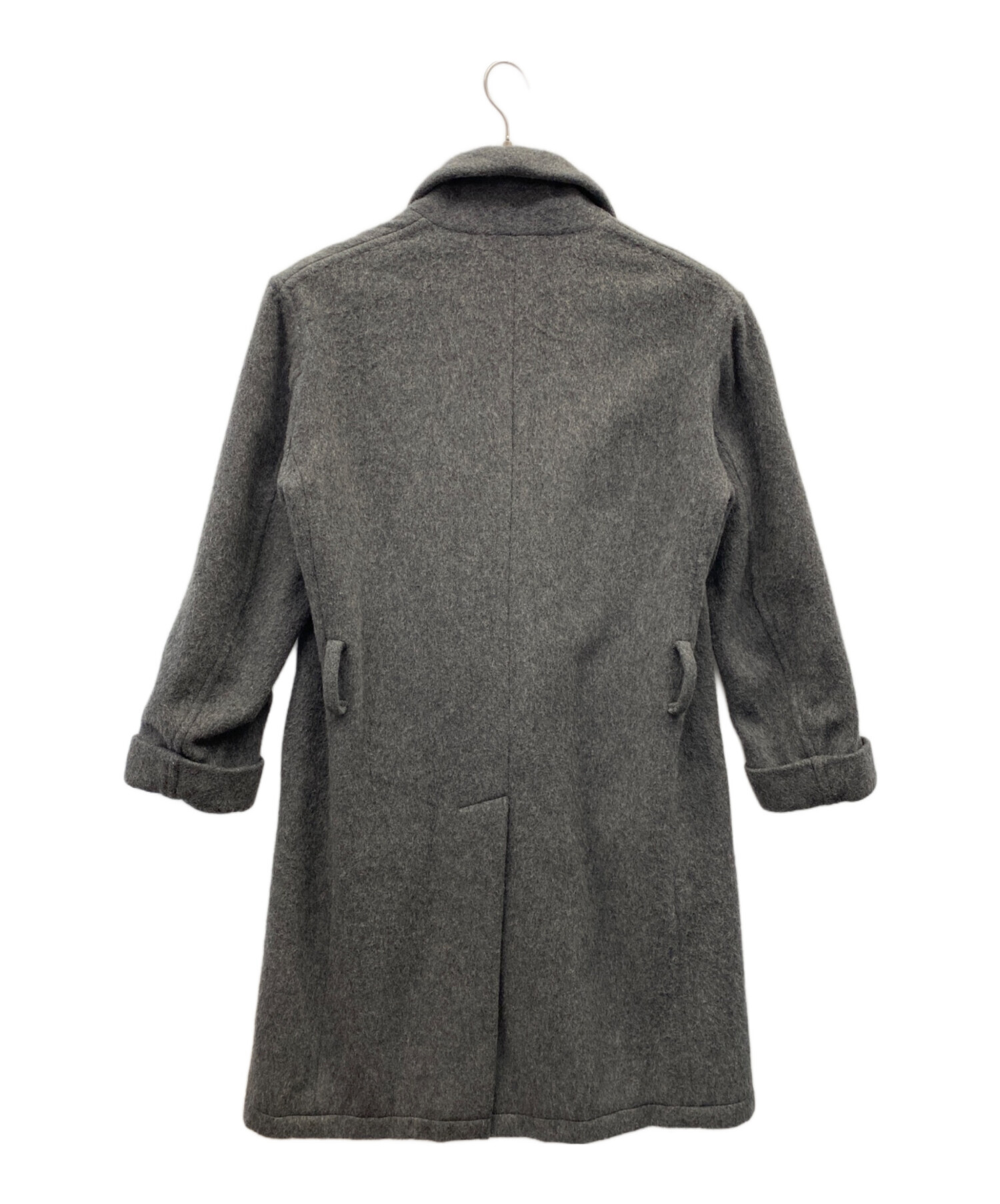 J.S HOMESTEAD (ジャーナルスタンダード ホームステッド) ノーカラーコート グレー サイズ:M