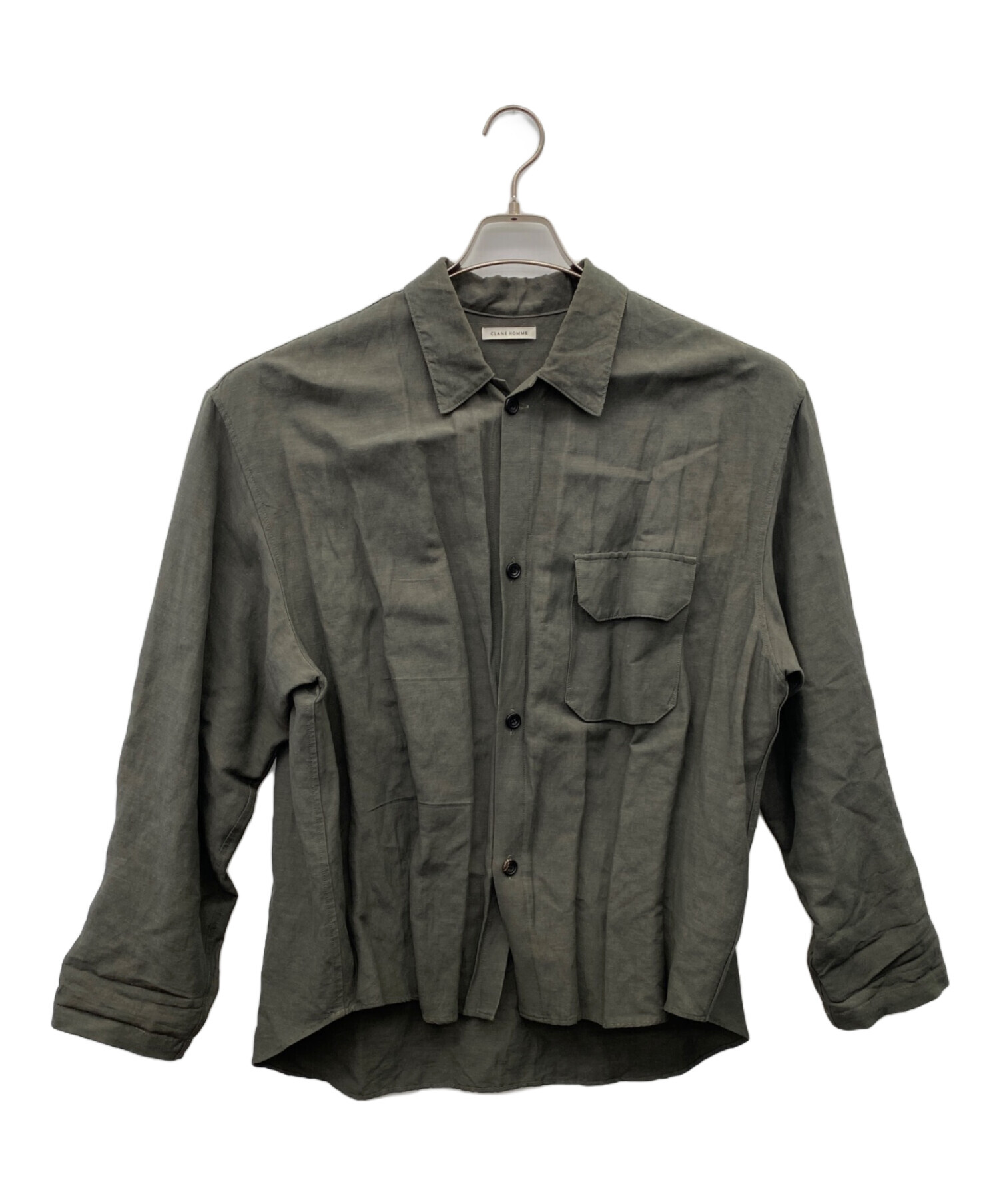 中古・古着通販】CLANE HOMME (クラネ オム) 長袖シャツ グリーン