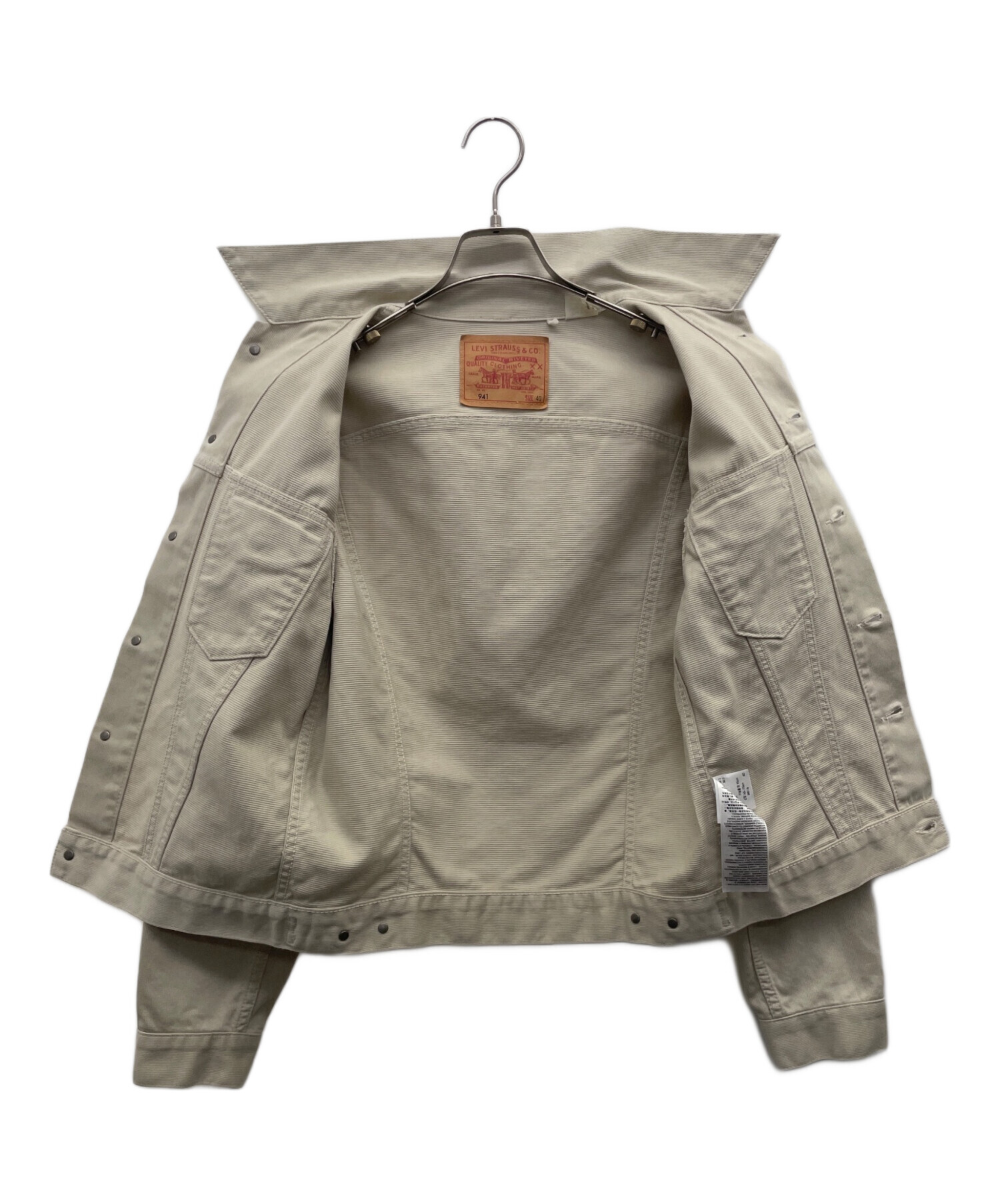 中古・古着通販】LEVI'S (リーバイス) ピケジャケット ホワイト サイズ