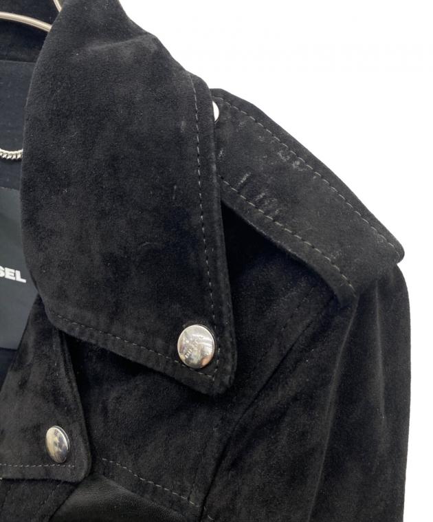 中古・古着通販】DIESEL (ディーゼル) ダブルライダースジャケット