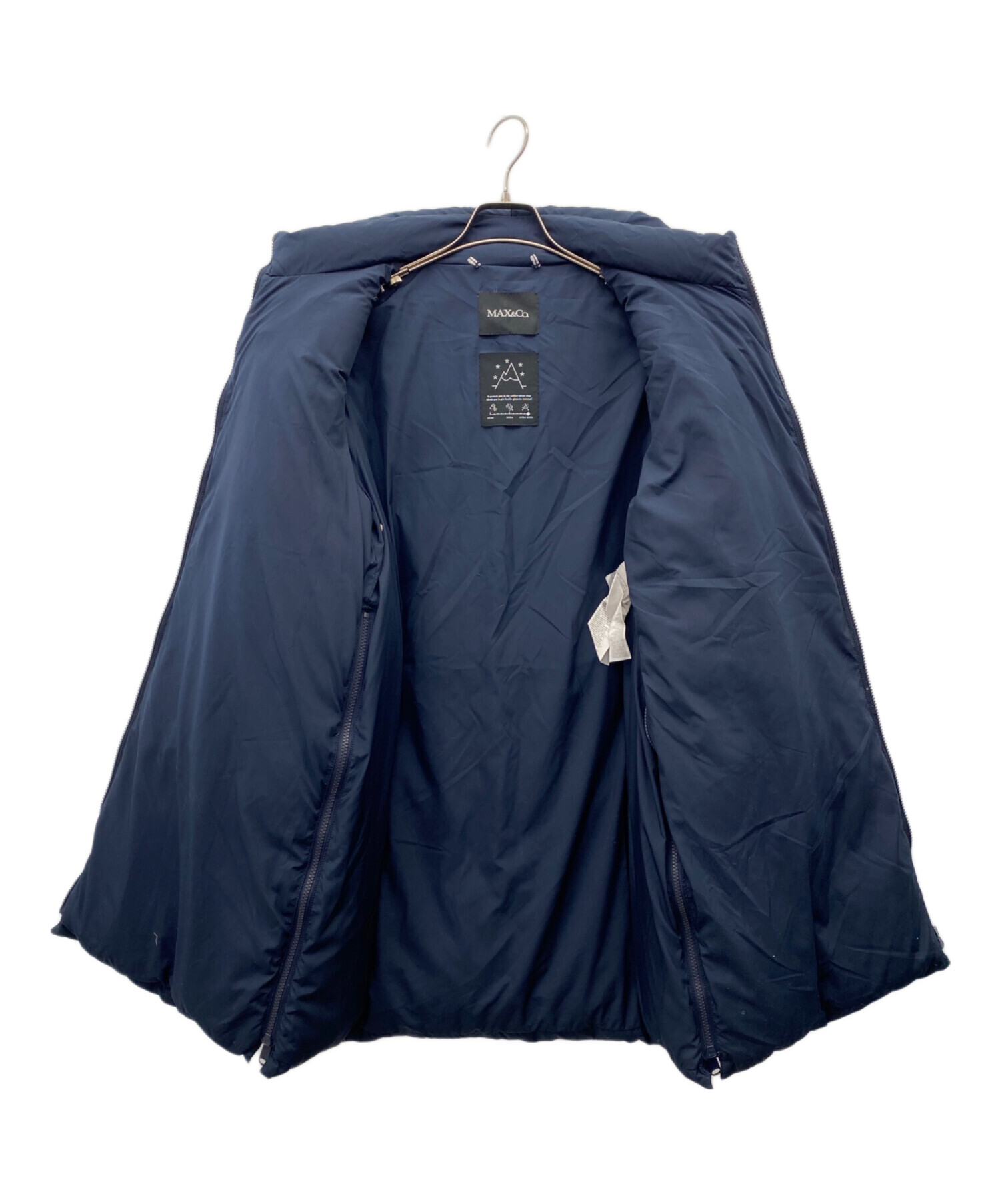 中古・古着通販】MAX&Co. (マックスアンドコー) ダウンコート ネイビー