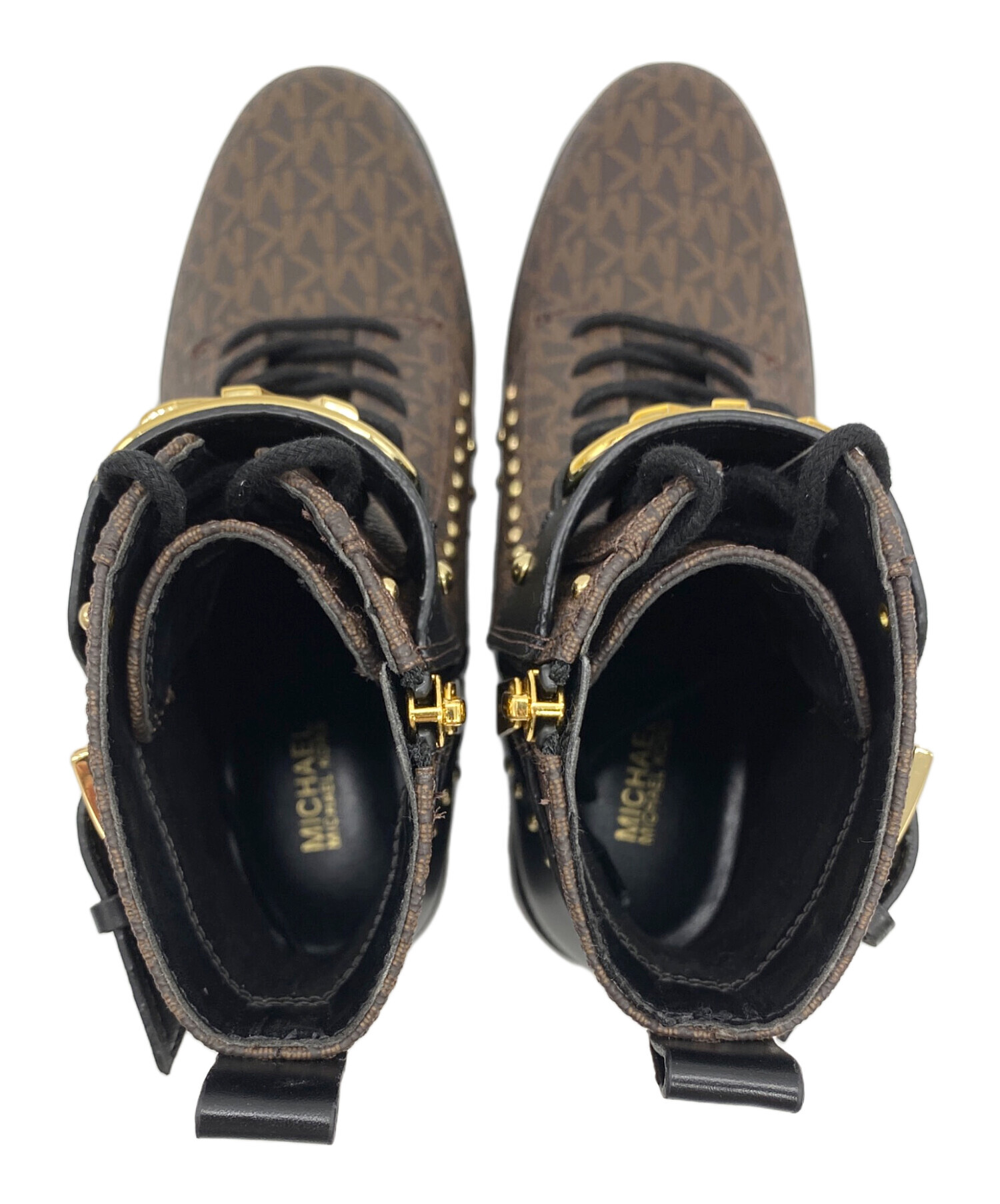 Michael Michael Kors(マイケルマイケルコース) サイドゴアブーツ レディース  7M【中古】【ブランド古着バズストア】 中古・古着通販】MICHAEL KORS (マイケル・コース) KINCAID LACE UP