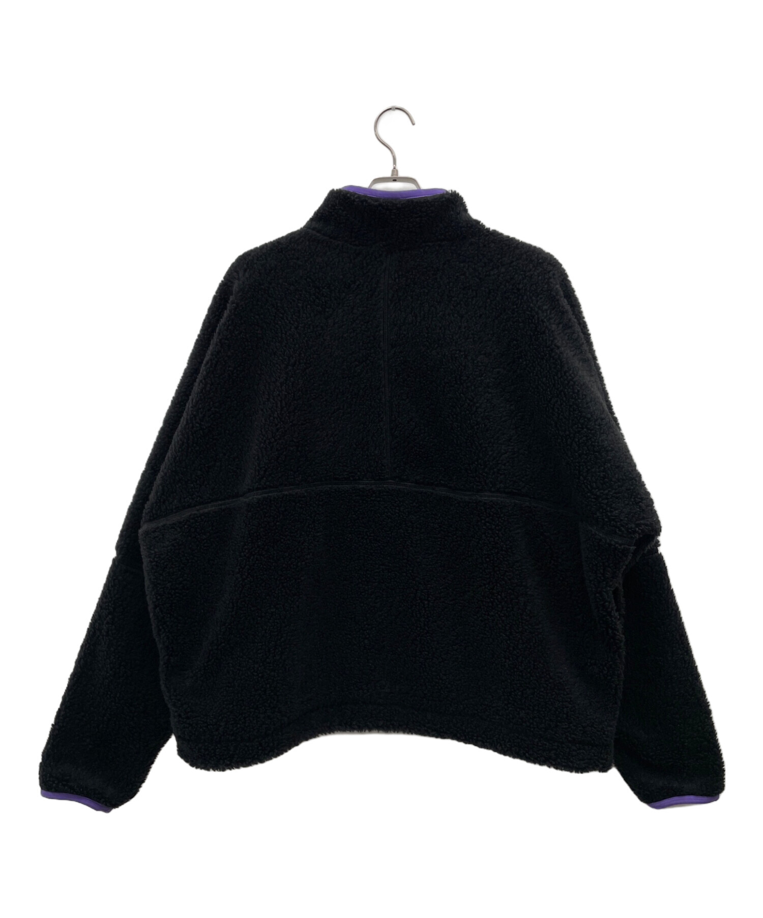 中古・古着通販】NIKE (ナイキ) フリースジャケット ブラック×パープル