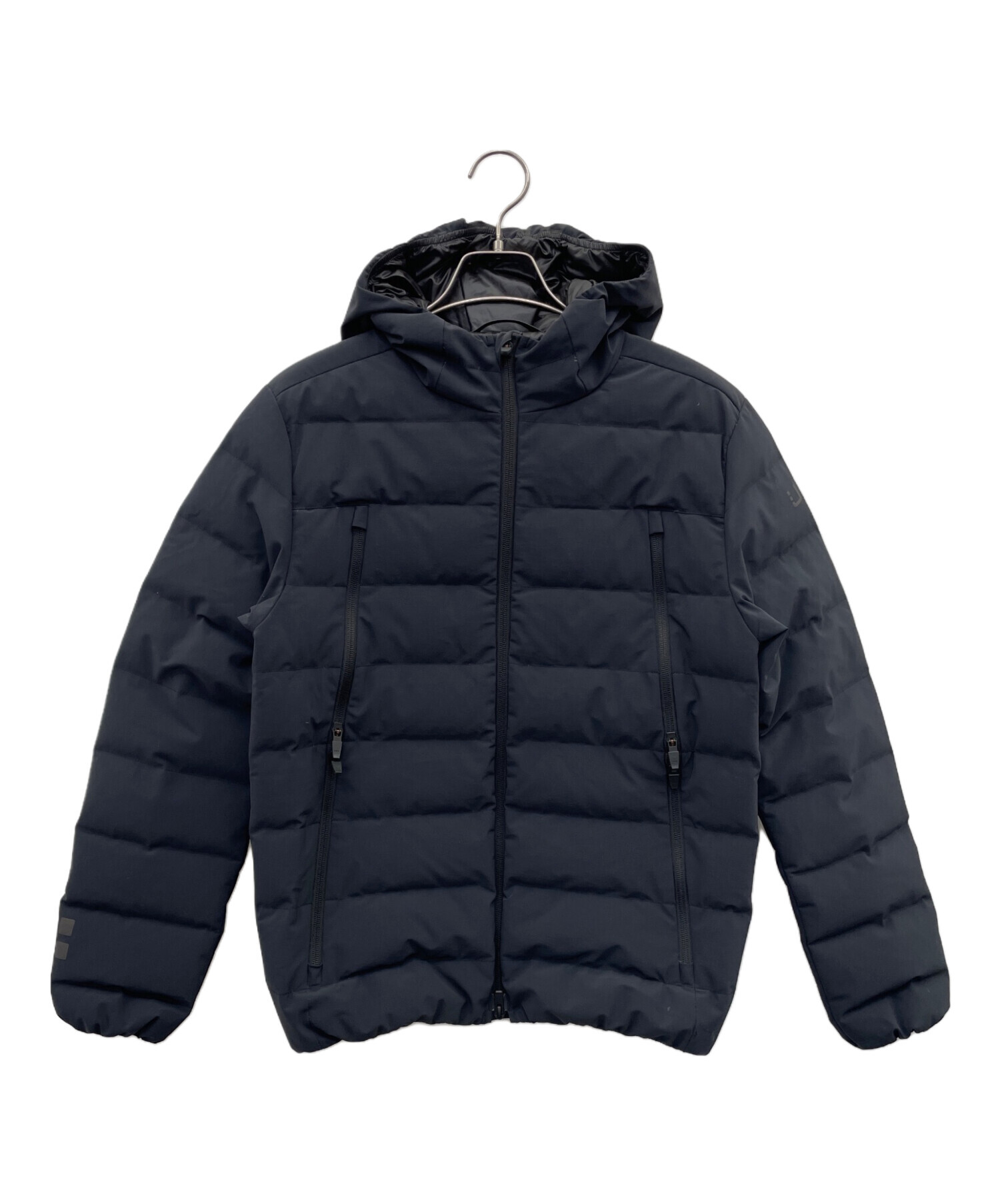 UBR ダウンジャケット ネイビー チャック故障 Uber 防寒　Мサイズ UBR ダウンジャケット ネイビー チャック故障 Uber 防寒 Мサイズ