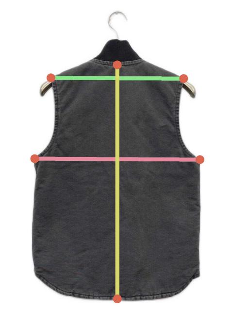 中古・古着通販】CarHartt (カーハート) ダックベスト V02 グレー