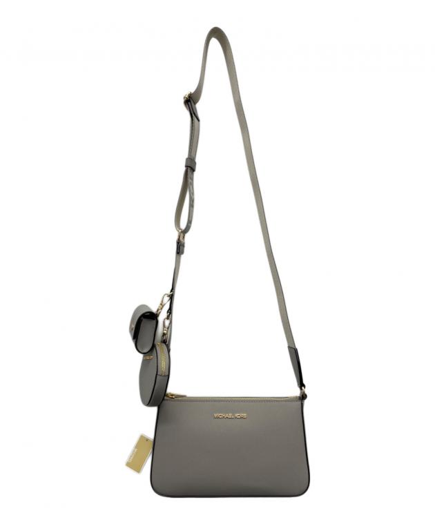 【未使用】マイケルコース ショルダーバッグ ポーチ付 グレー 付属完備 中古・古着通販】MICHAEL KORS (マイケルコース) ショルダーバッグ