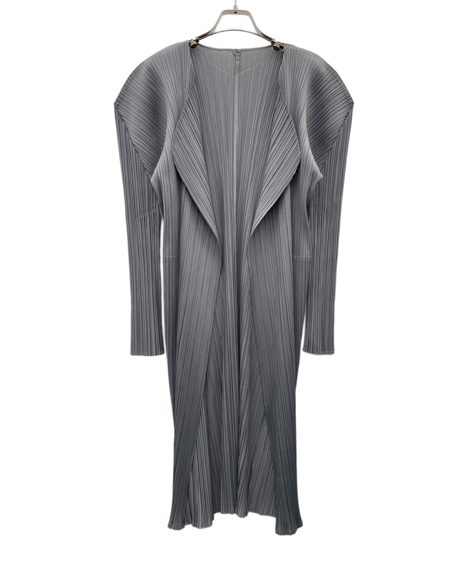 【美品】pleatsplease ロングカーディガン 中古・古着通販】PLEATS PLEASE (プリーツプリーズ) 薄手カーディガン