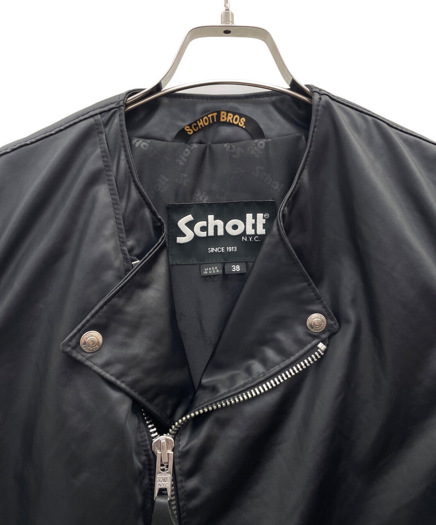 中古・古着通販】Schott (ショット) ライダースジャケット ブラック