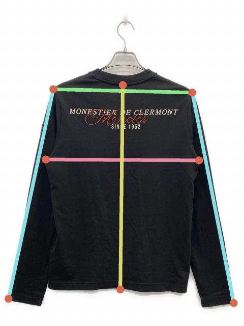 中古・古着通販】MONCLER (モンクレール) 長袖カットソー ブラック