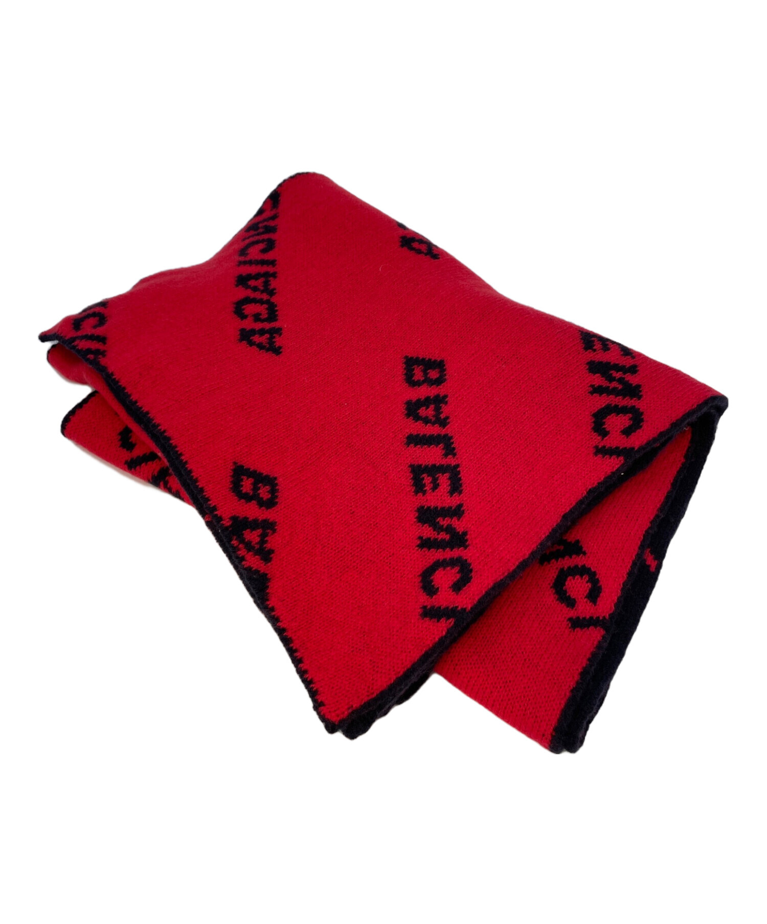 中古・古着通販】BALENCIAGA (バレンシアガ) マフラー ネイビー×レッド