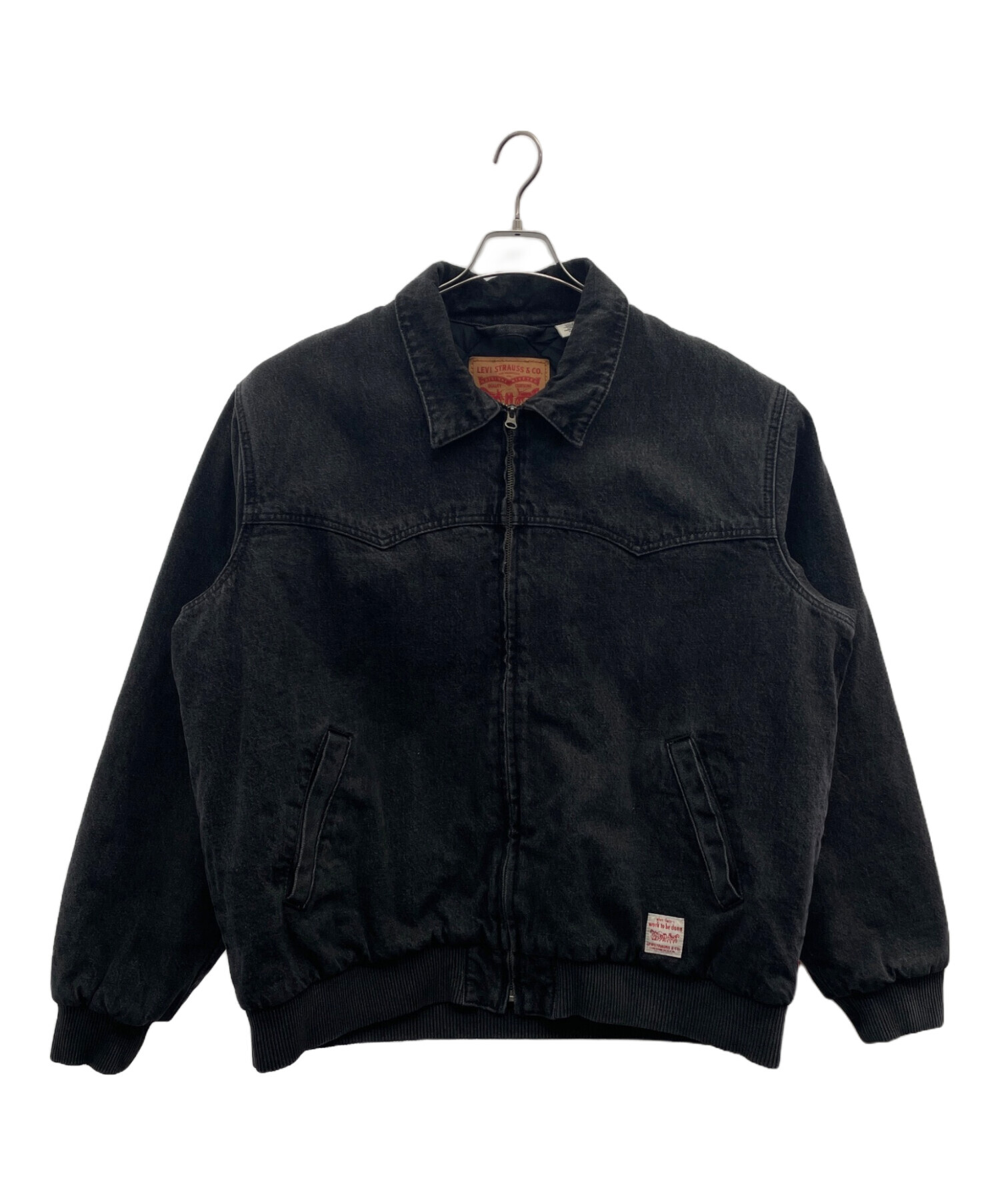 中古・古着通販】LEVI'S (リーバイス) デニムジャケット ブラック