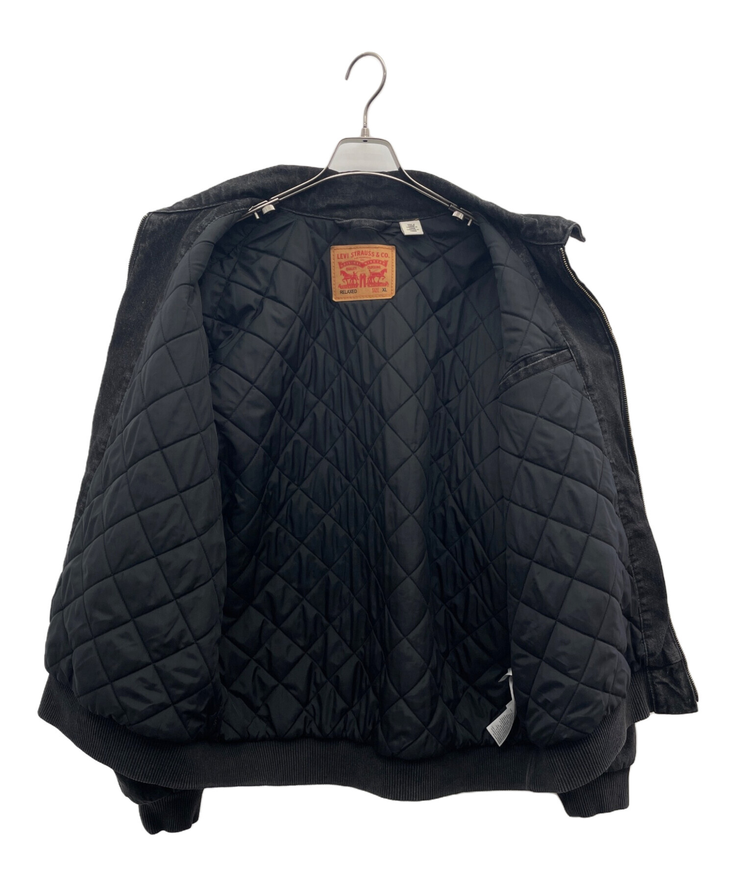 中古・古着通販】LEVI'S (リーバイス) デニムジャケット ブラック