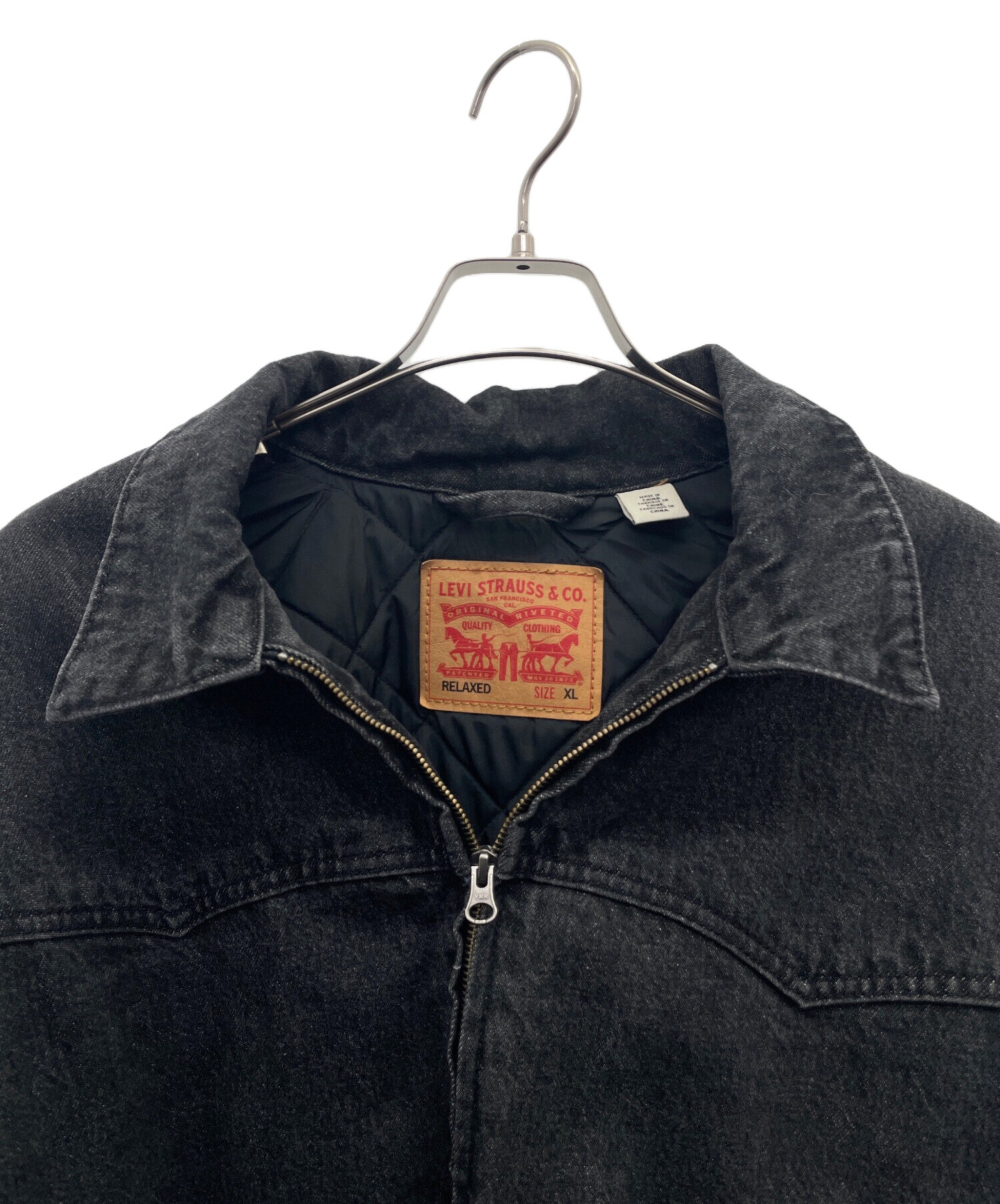 中古・古着通販】LEVI'S (リーバイス) デニムジャケット ブラック