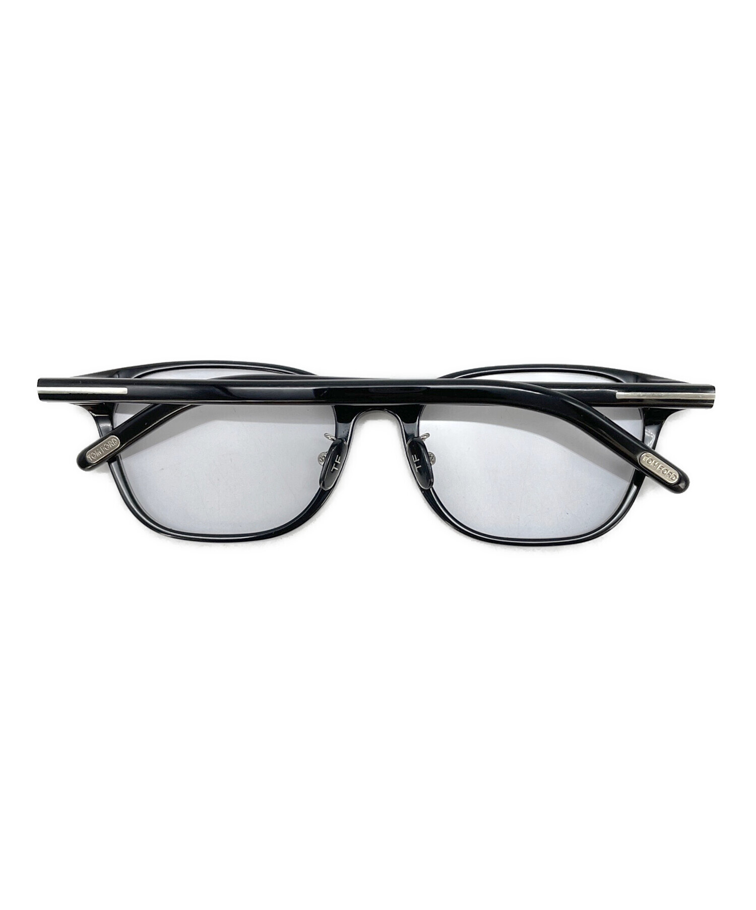百貨店レシート有り　トムフォード　伊達メガネ　ブラック 中古・古着通販】TOM FORD (トムフォード) 伊達眼鏡 ブラック