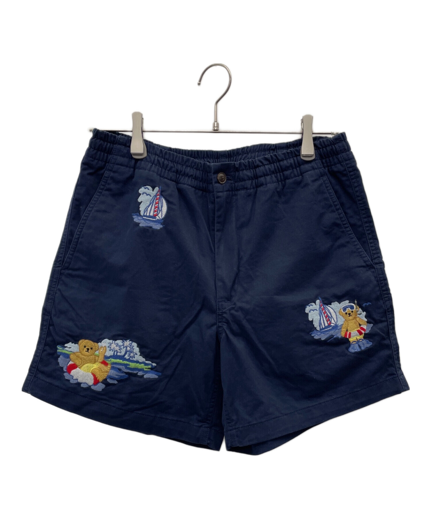 【新品未使用タグ付き】ポロラルフローレン　ショートパンツ　３０　紺　白 中古・古着通販】POLO RALPH LAUREN (ポロ・ラルフローレン) ショート