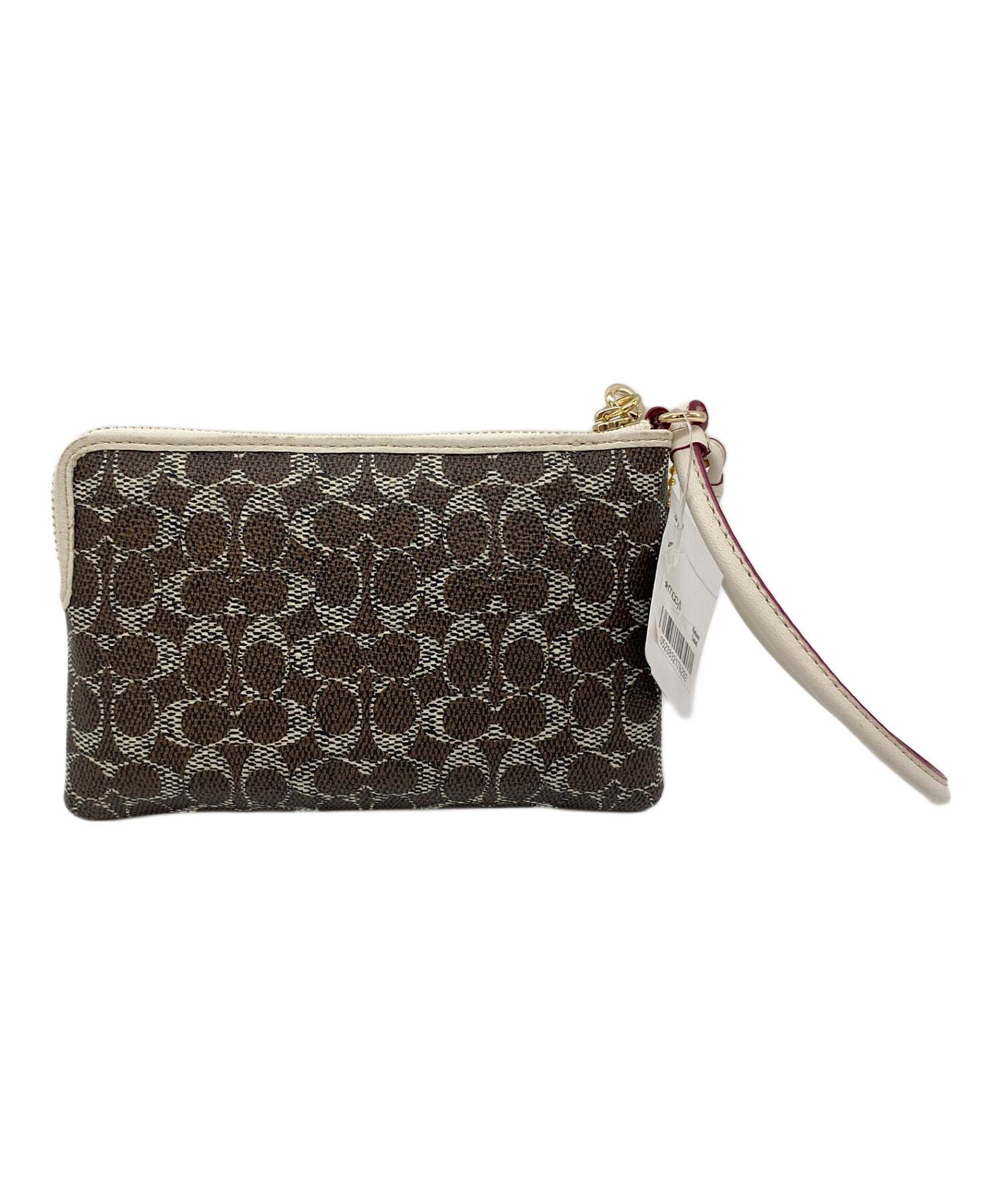 中古・古着通販】COACH (コーチ) アクセサリーポーチ ブラウン