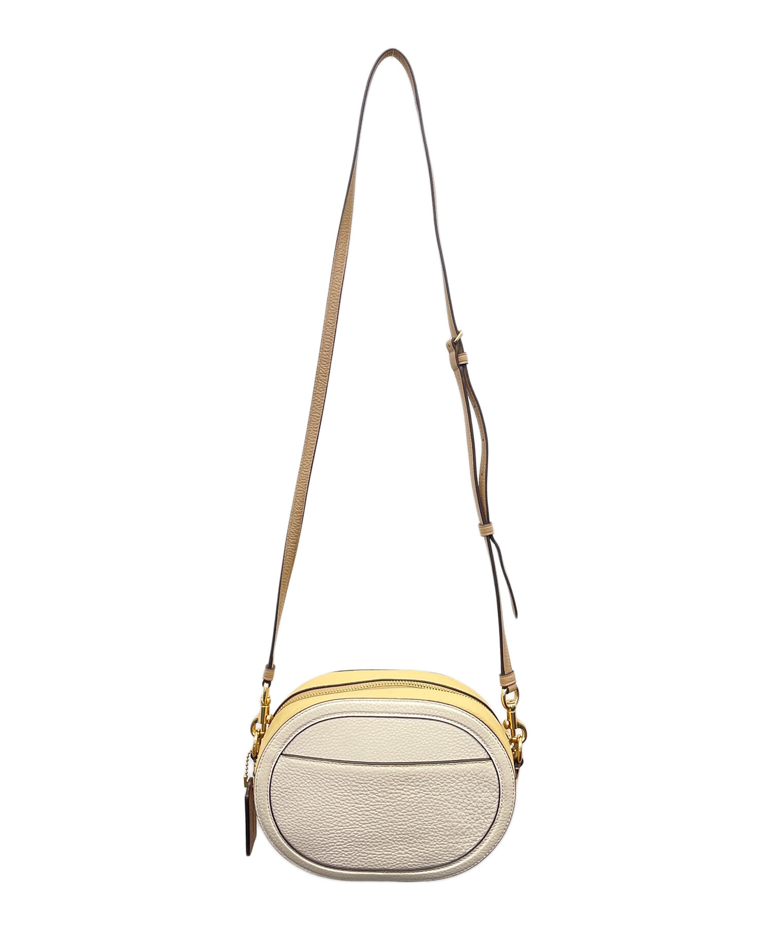 中古・古着通販】COACH (コーチ) カメラバッグ ぺブルレザー ホース 