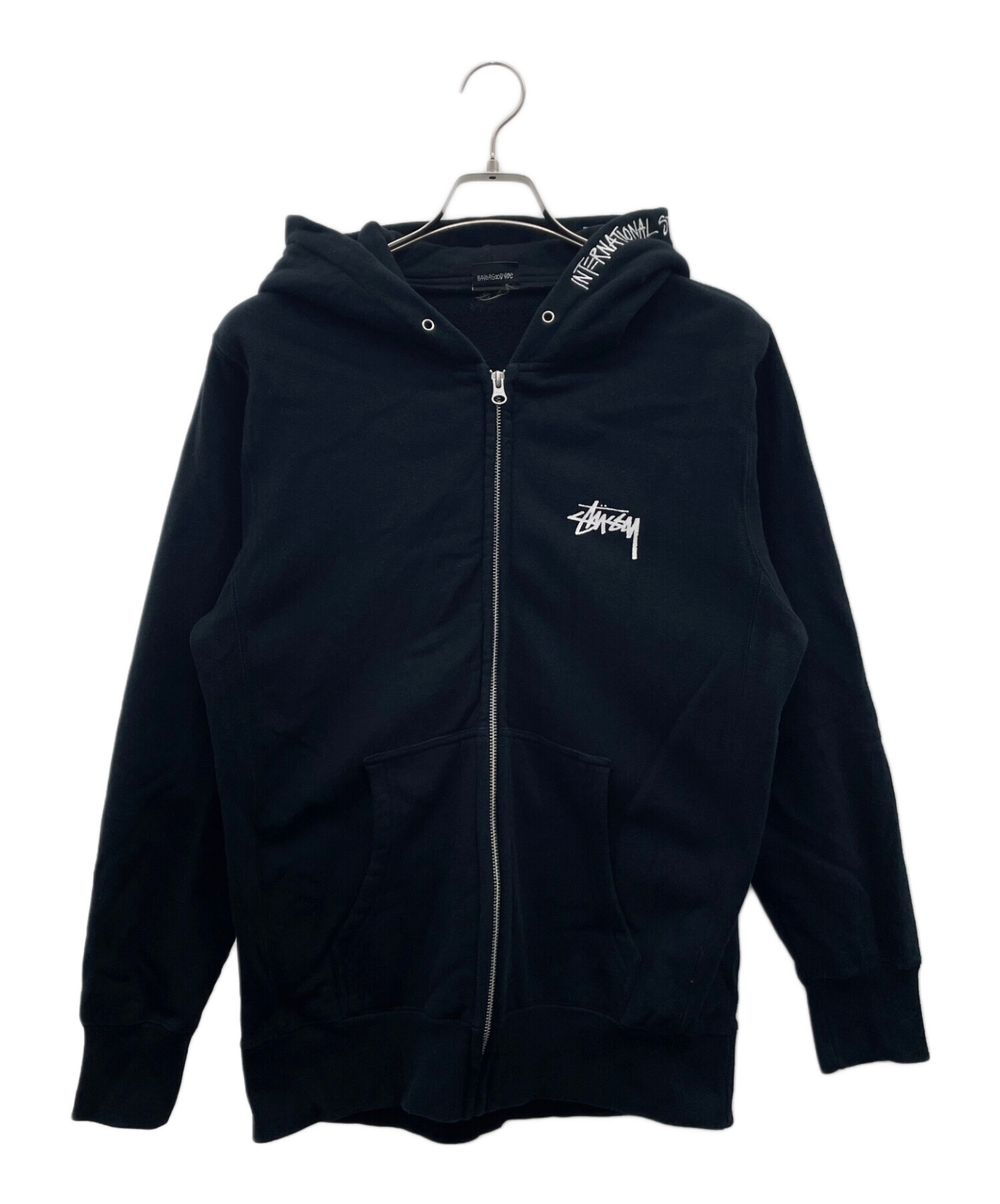 中古・古着通販】stussy (ステューシー) ジップパーカー ブラック 