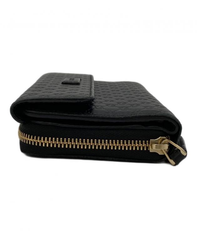 GUCCI グッチ 財布・ケース  黒 【古着】【中古】【送料無料】 中古・古着通販】GUCCI (グッチ) 長財布 ブラック｜ブランド・古着通販