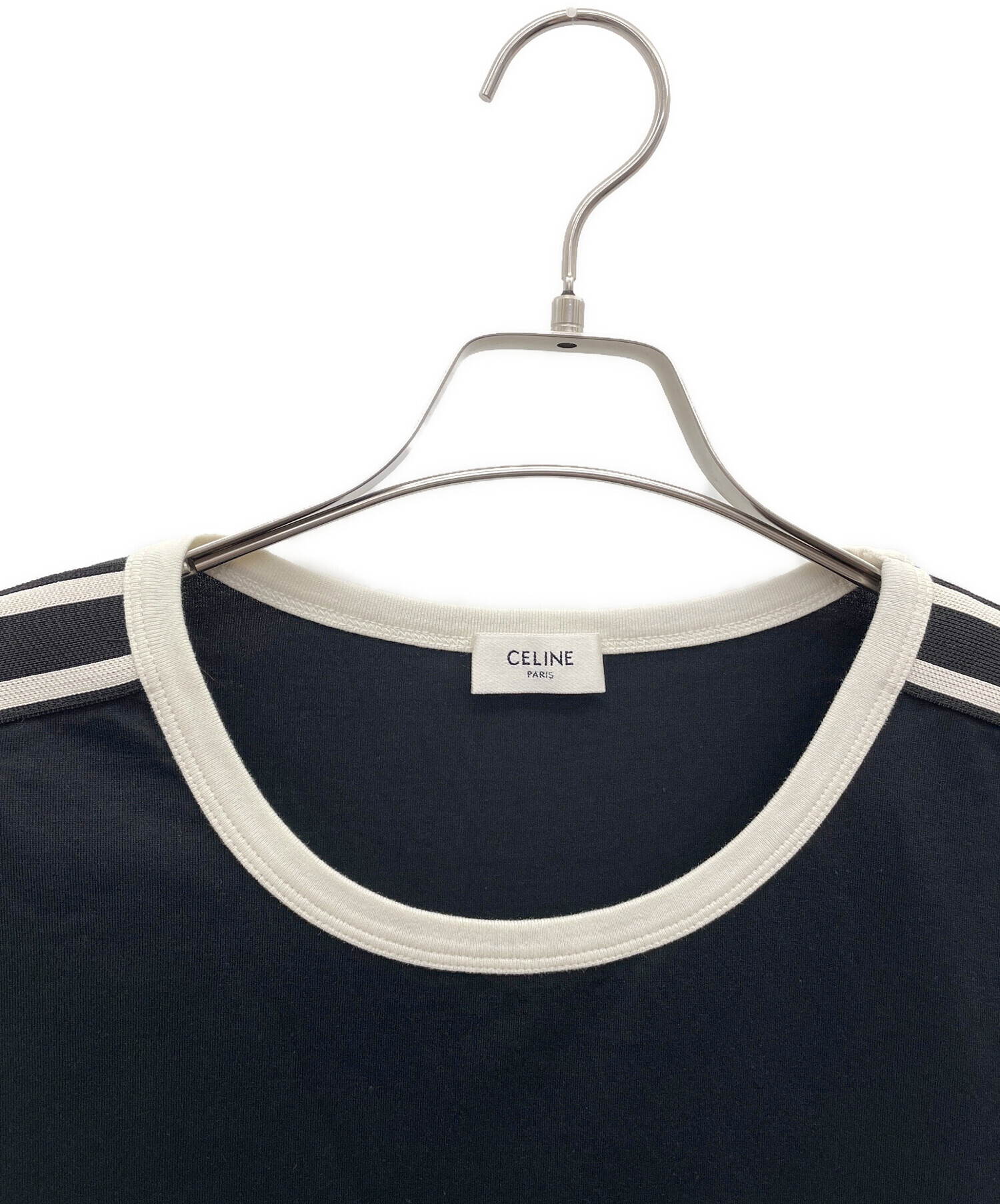 CELINE フィービー期黒 半袖 カットソー　セリーヌ 中古・古着通販】CELINE (セリーヌ) 半袖カットソー ブラック サイズ