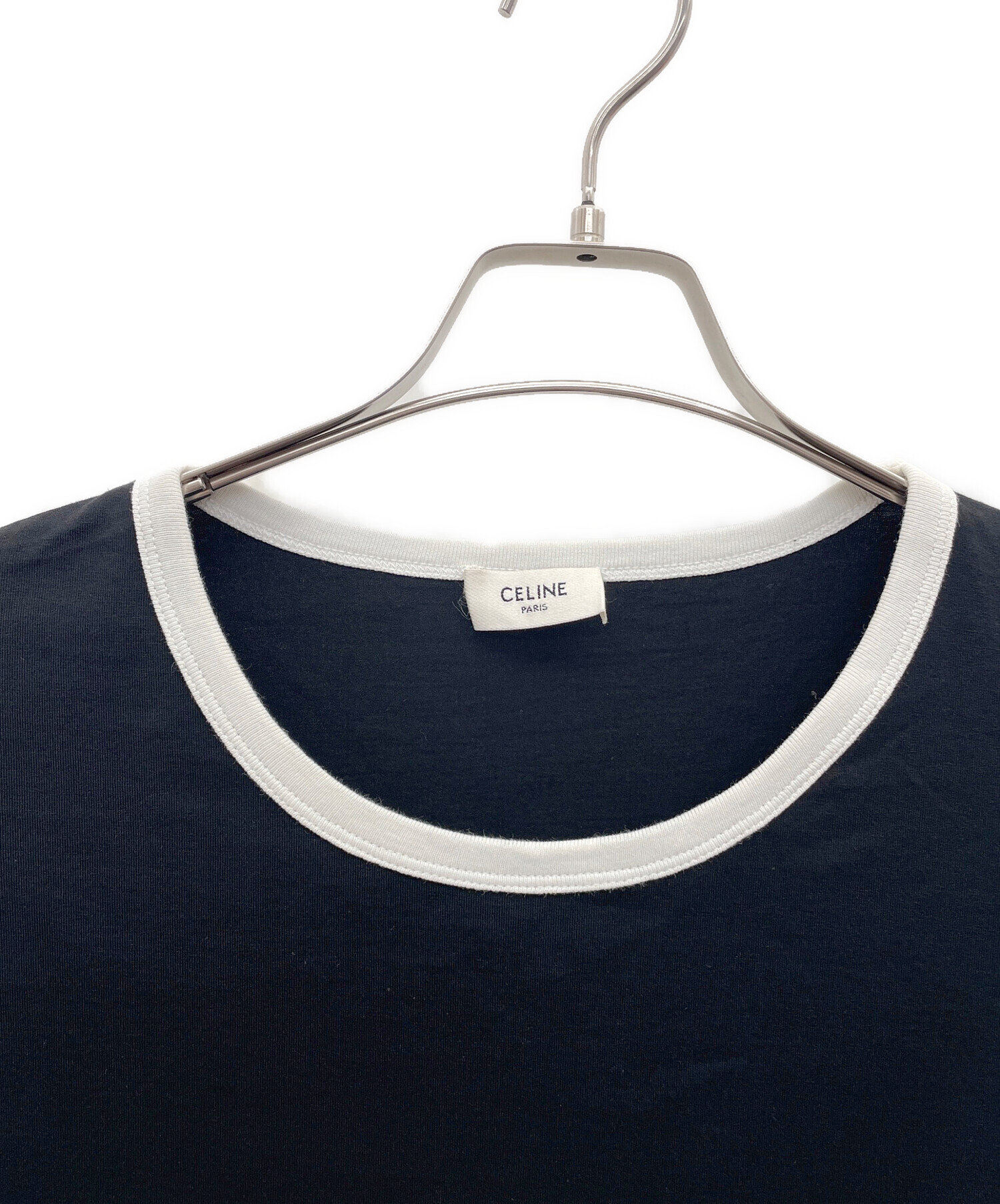 中古・古着通販】CELINE (セリーヌ) BLASON ルーズ Tシャツ ブラック