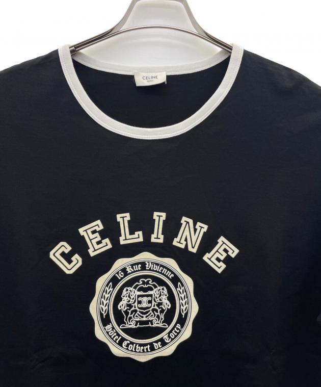 中古・古着通販】CELINE (セリーヌ) BLASON ルーズ Tシャツ ブラック