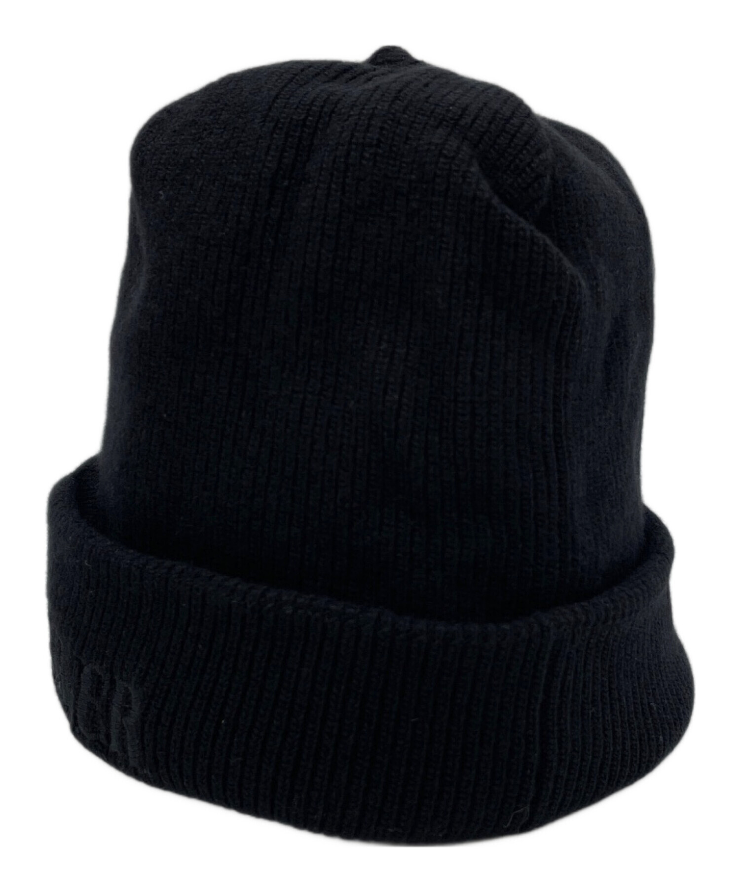 美品　モンクレール　ニット帽　羊毛100% イタリア製　黒　ウール　ファッション 中古・古着通販】MONCLER (モンクレール) fragment design FRGMT