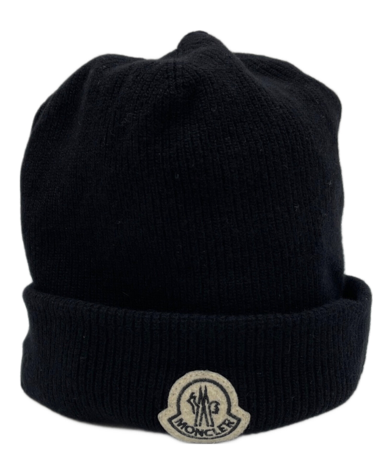 MONCLER ブラック ニット帽 ファー付き MONCLER（ニット帽/ビーニー）のフリマアイテム一覧