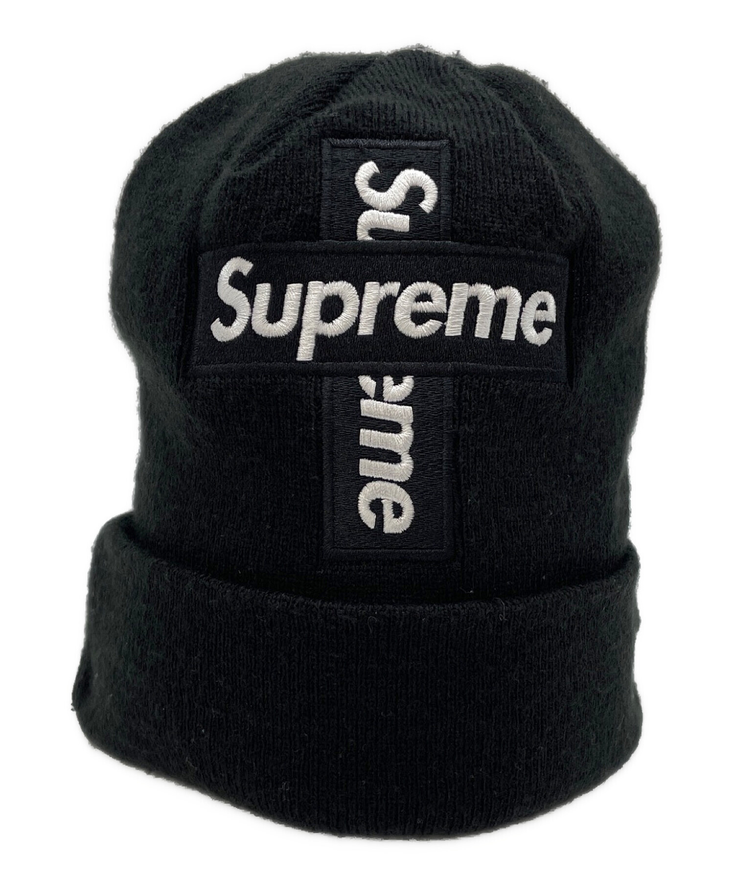 w*n様 New Era Supreme ニット帽 ブラック 中古・古着通販】SUPREME (シュプリーム) New Era (ニューエラ) ニット