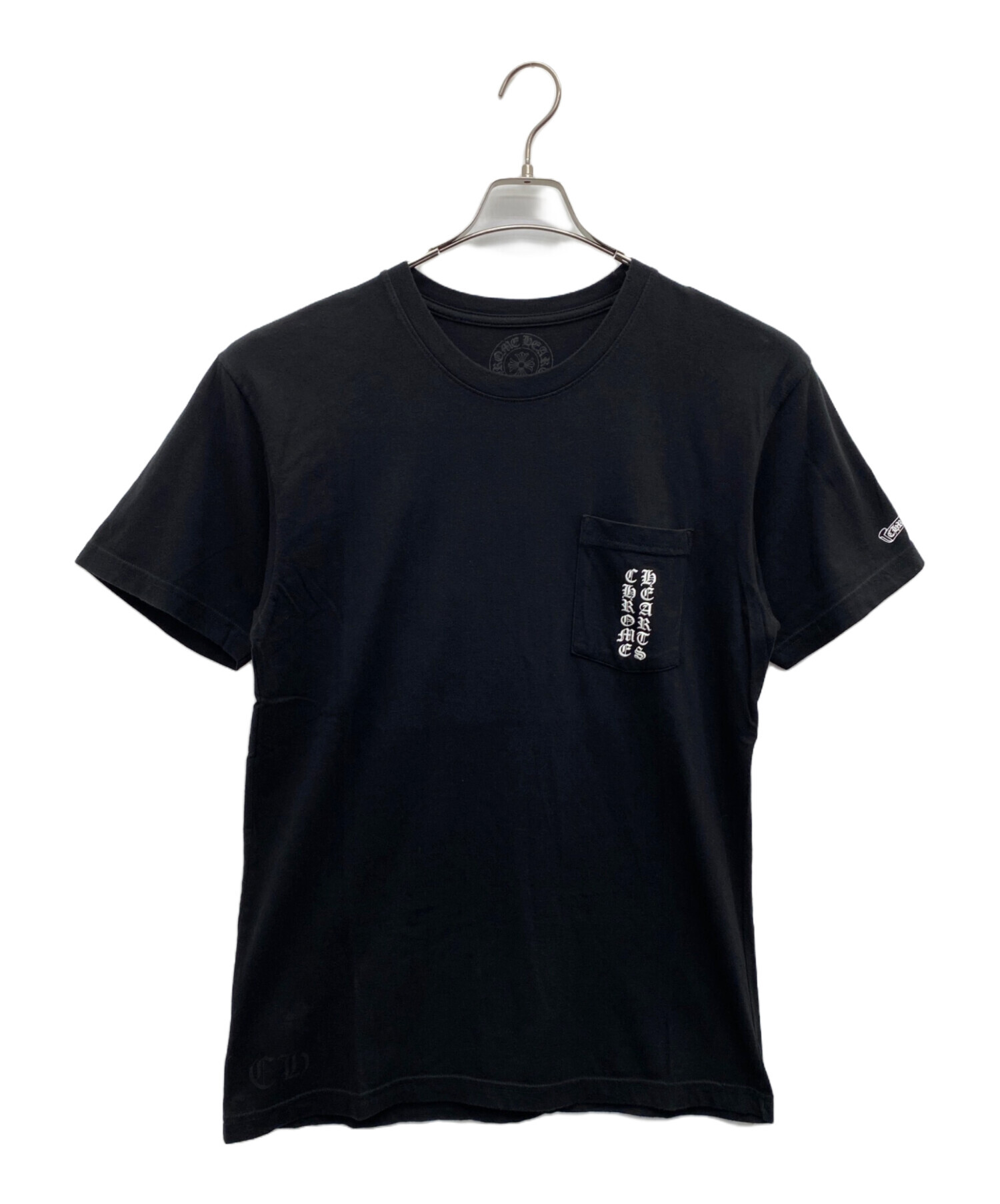 CHROME HEARTS クロムハーツ OLD American Flag Therma バックプリント 半袖カットソー Tシャツ ブラック レディース CHROME HEARTS（クロムハーツ） OLD AMERICAN FLAG TEE オールド