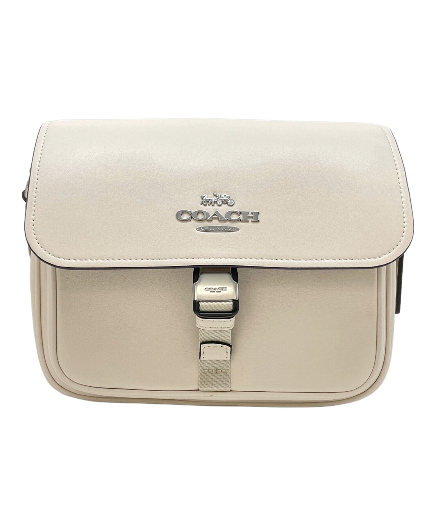 中古・古着通販】COACH (コーチ) ペースメッセンジャーバッグ ホワイト