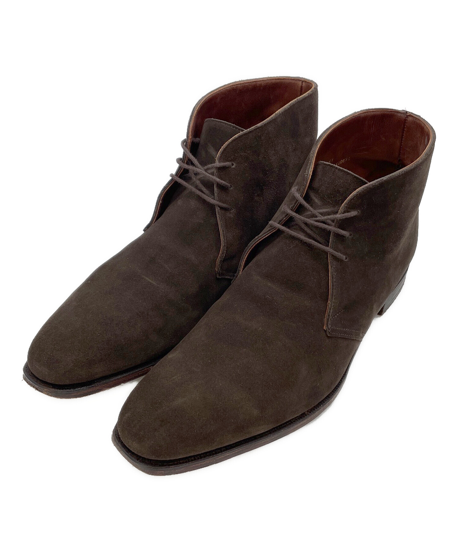 さ*さ様 Crockett & Jones ブラウンアンクルブーツ ９ 1/2 中古・古着通販】Crockett & Jones (クロケット＆ジョーンズ