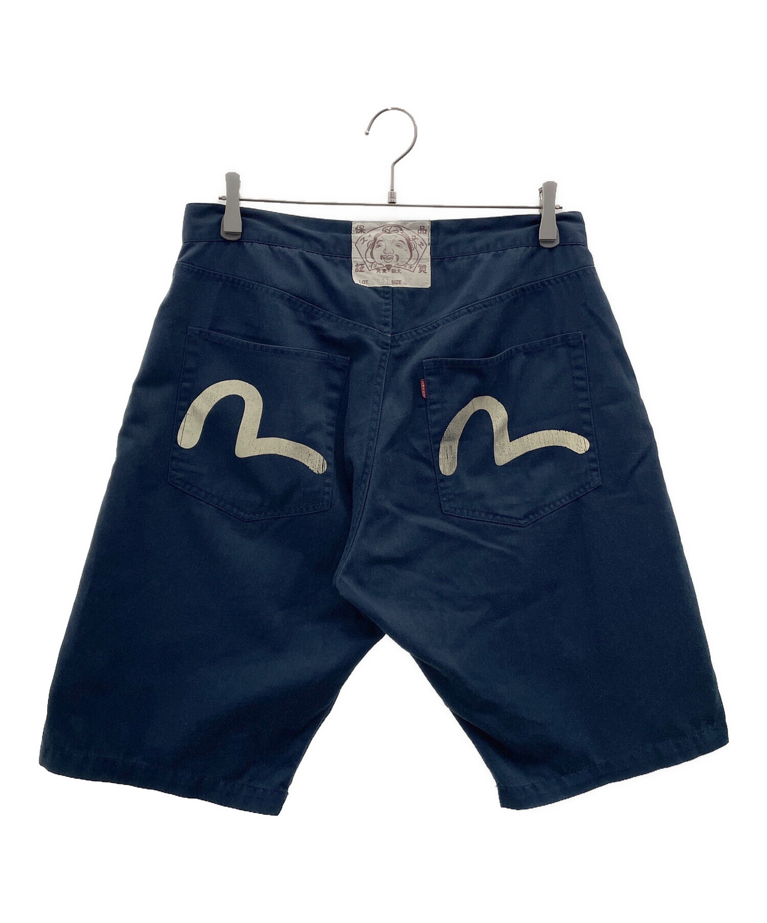 中古・古着通販】EVISU (エヴィス) ハーフパンツ ネイビー サイズ:36