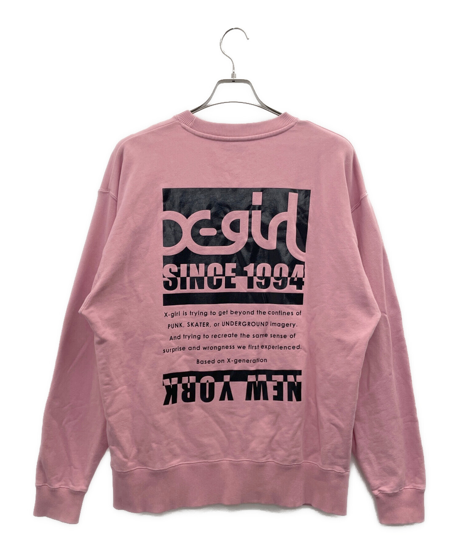 中古・古着通販】X-GIRL (エックスガール) クルーネックスウェット