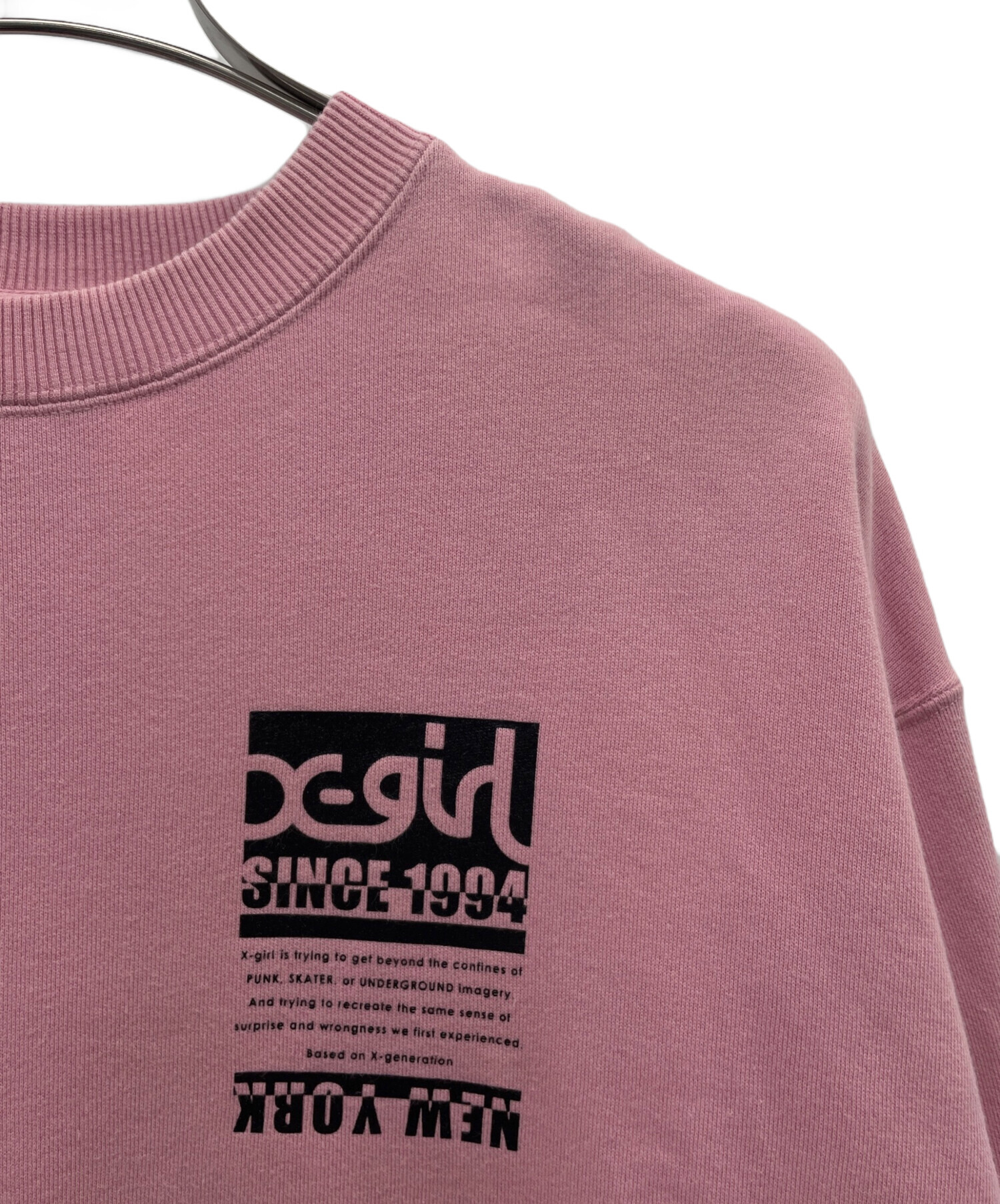 中古・古着通販】X-GIRL (エックスガール) クルーネックスウェット