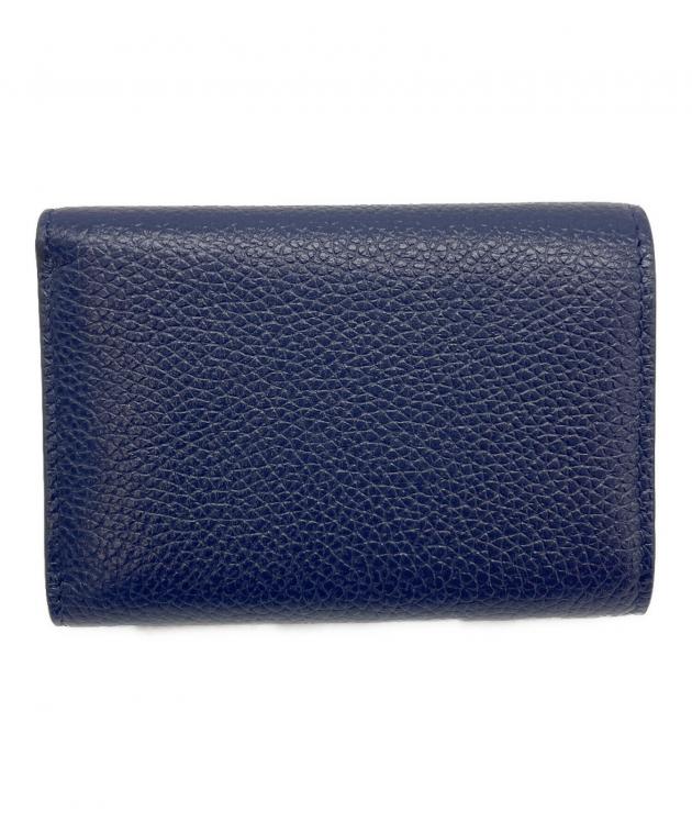 ぽん　BALENCIAGA ネイビー 三つ折り財布 中古・古着通販】BALENCIAGA (バレンシアガ) 3つ折り財布 ネイビー