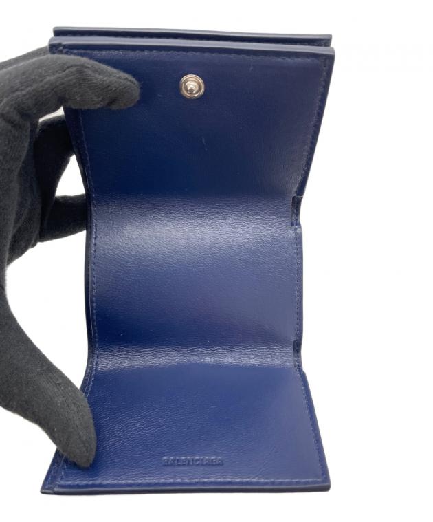 中古・古着通販】BALENCIAGA (バレンシアガ) 3つ折り財布 ネイビー