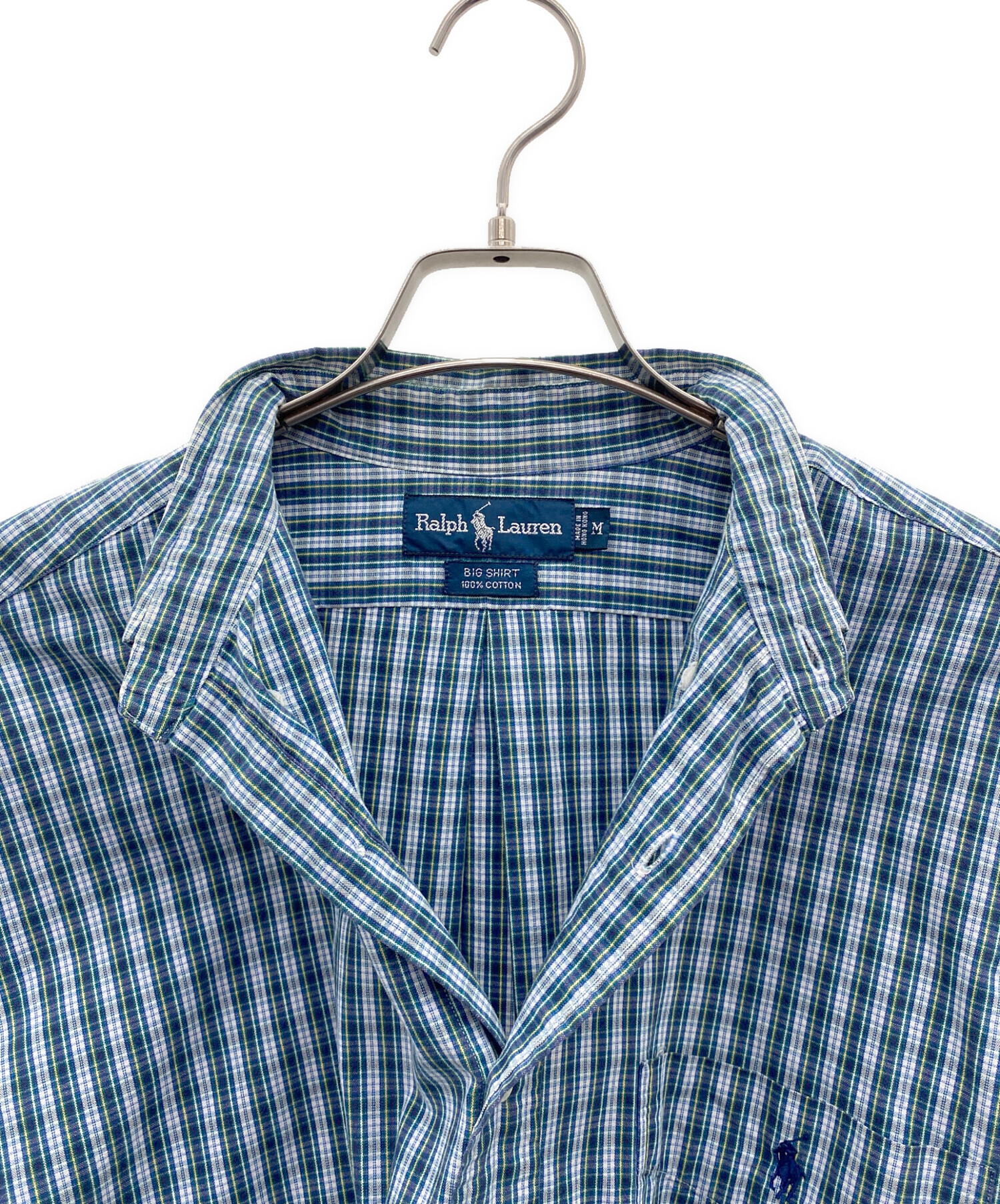 中古・古着通販】RALPH LAUREN (ラルフローレン) 長袖シャツ ブルー