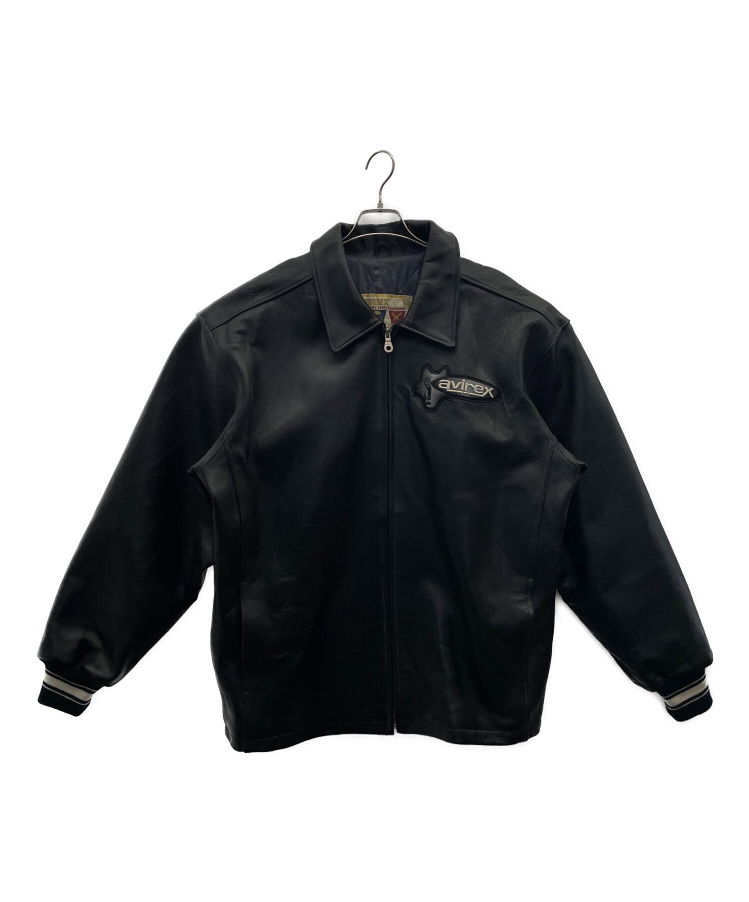 中古・古着通販】AVIREX (アヴィレックス) レザージャケット ブラック