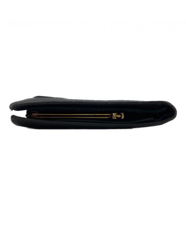 中古・古着通販】CHANEL (シャネル) 2つ折り財布 ブラック｜ブランド