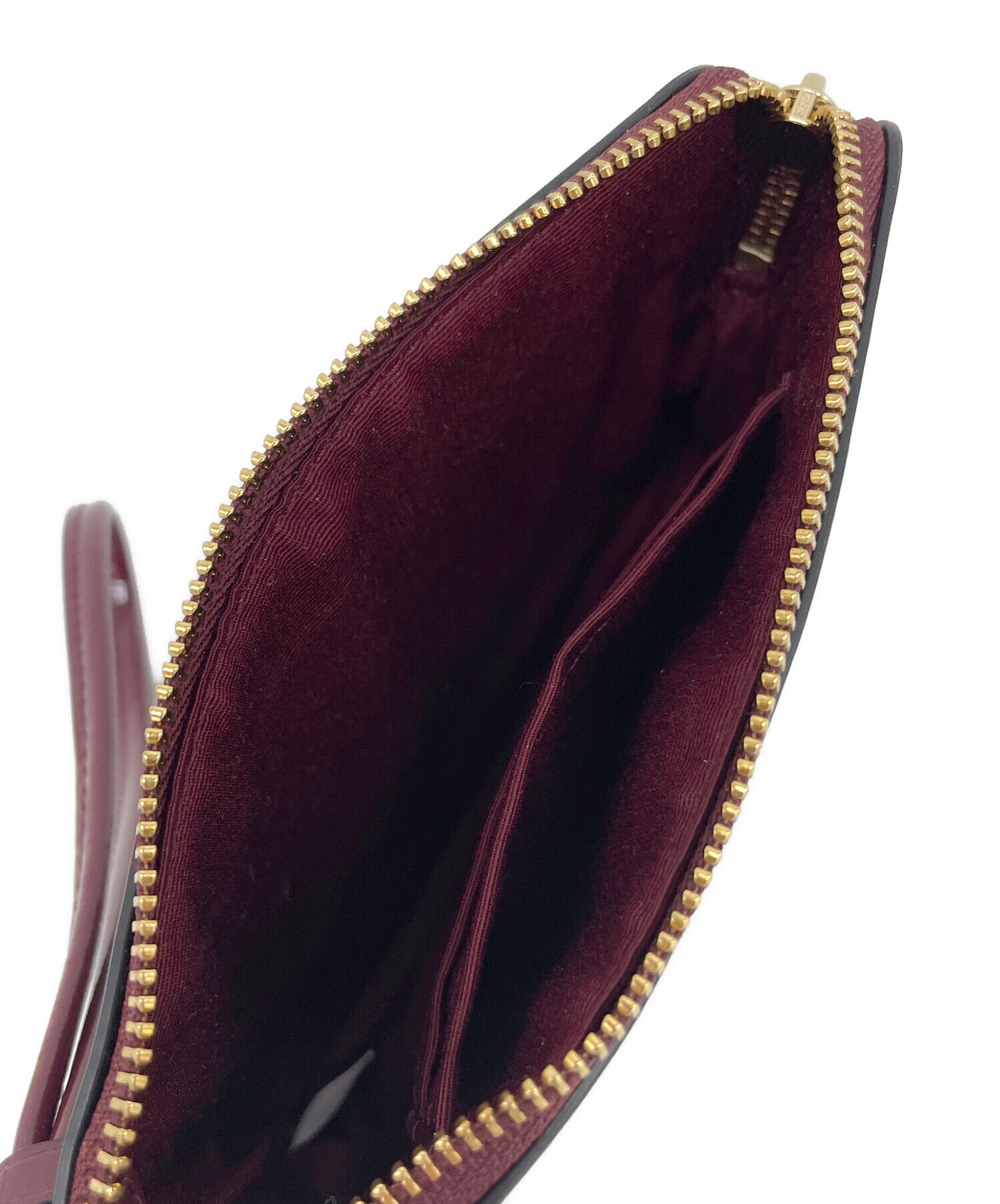 中古・古着通販】COACH (コーチ) エナメルポーチ ボルドー｜ブランド