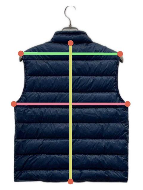 中古・古着通販】MONCLER (モンクレール) ダウンベスト ブルー サイズ