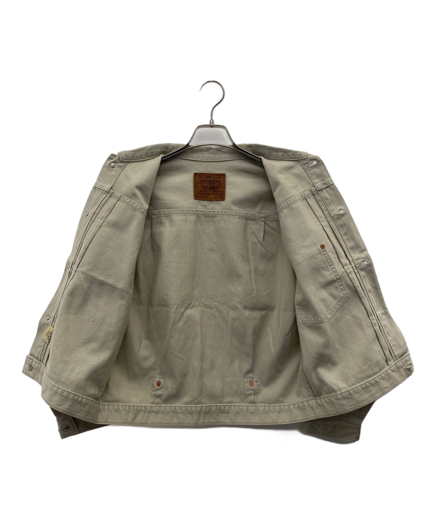 t*a様 Levi's ワークジャケット 40 ベージュ 古着 90's 中古・古着通販】LEVI'S (リーバイス) ジャケット ベージュ サイズ:40
