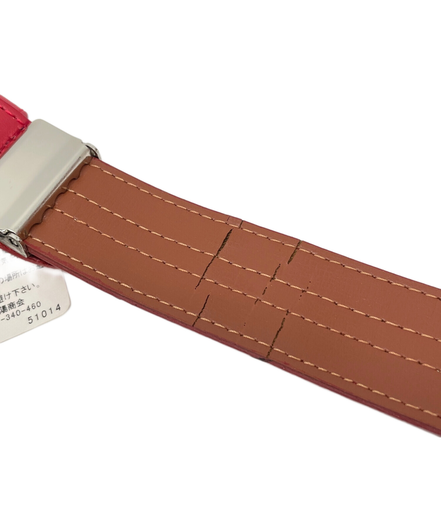中古・古着通販】BURBERRY GOLF (バーバリーゴルフ) ベルト レッド