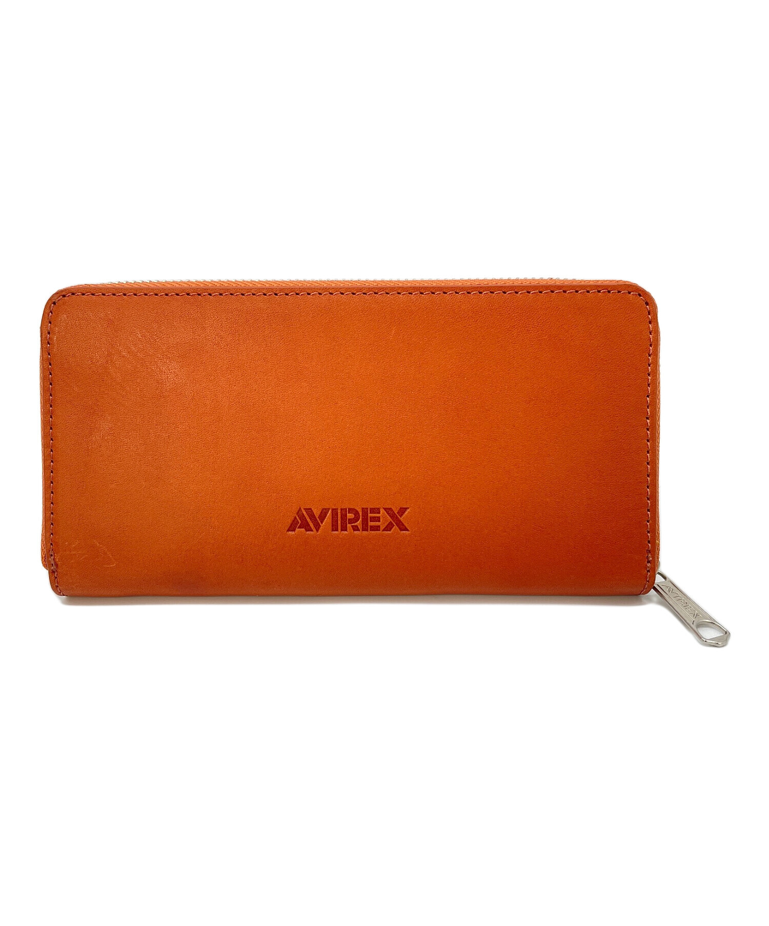 中古・古着通販】AVIREX (アヴィレックス) 長財布 オレンジ｜ブランド