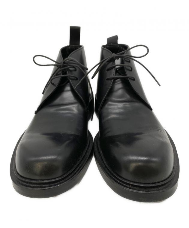 中古・古着通販】GUCCI (グッチ) チャッカーブーツ ブラック サイズ:7D