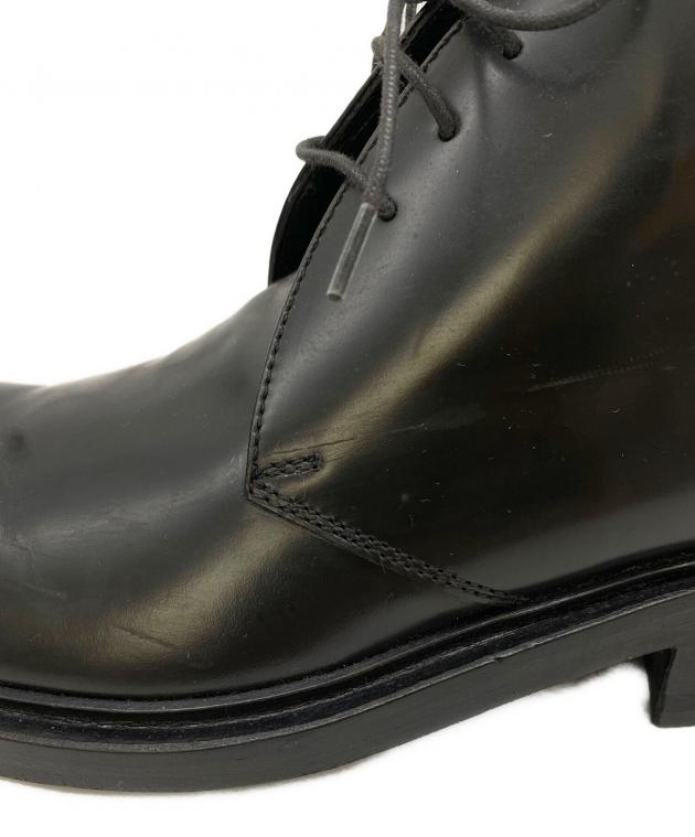 中古・古着通販】GUCCI (グッチ) チャッカーブーツ ブラック サイズ:7D