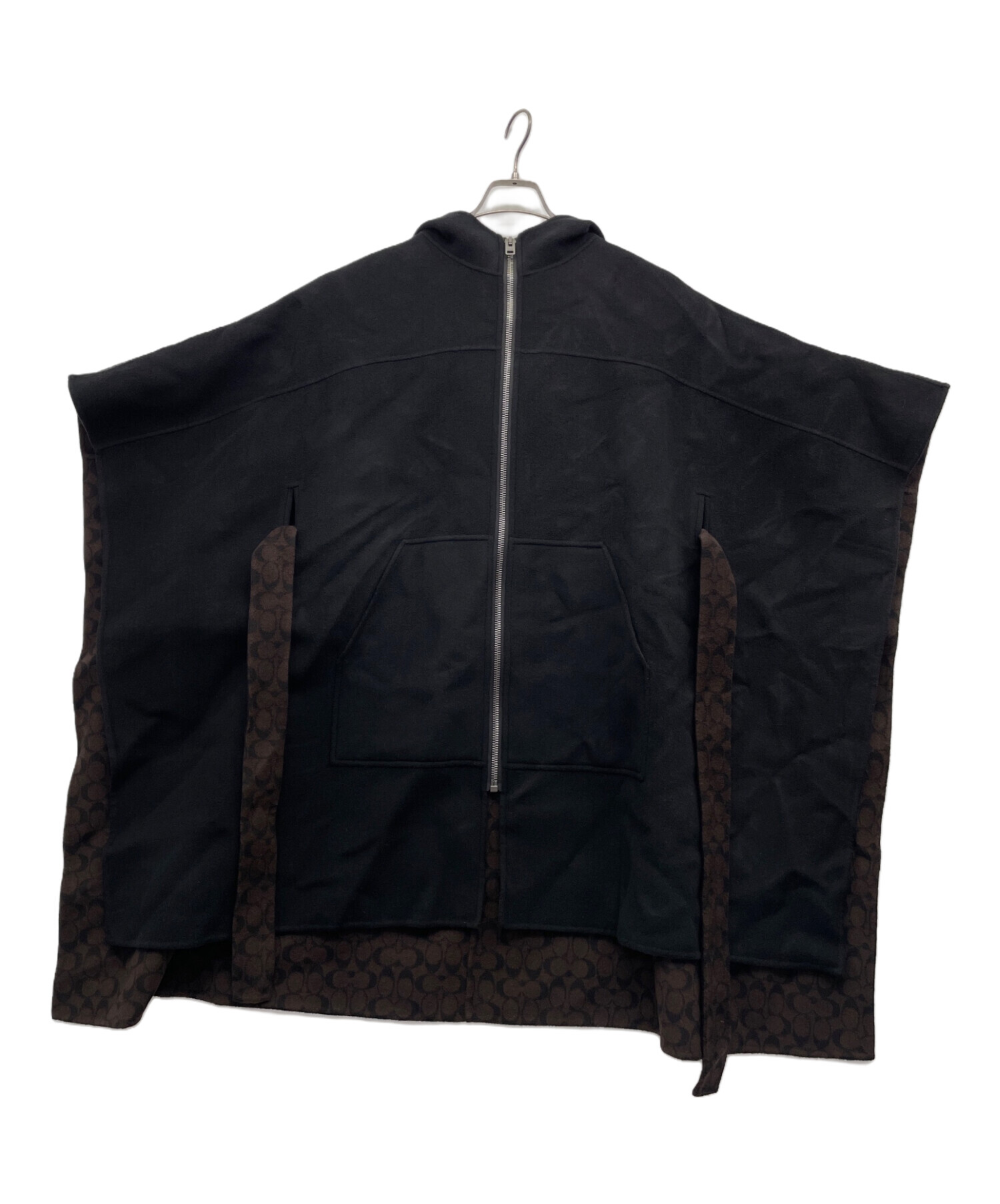 中古・古着通販】COACH (コーチ) ジップコート ブラック サイズ:M/L