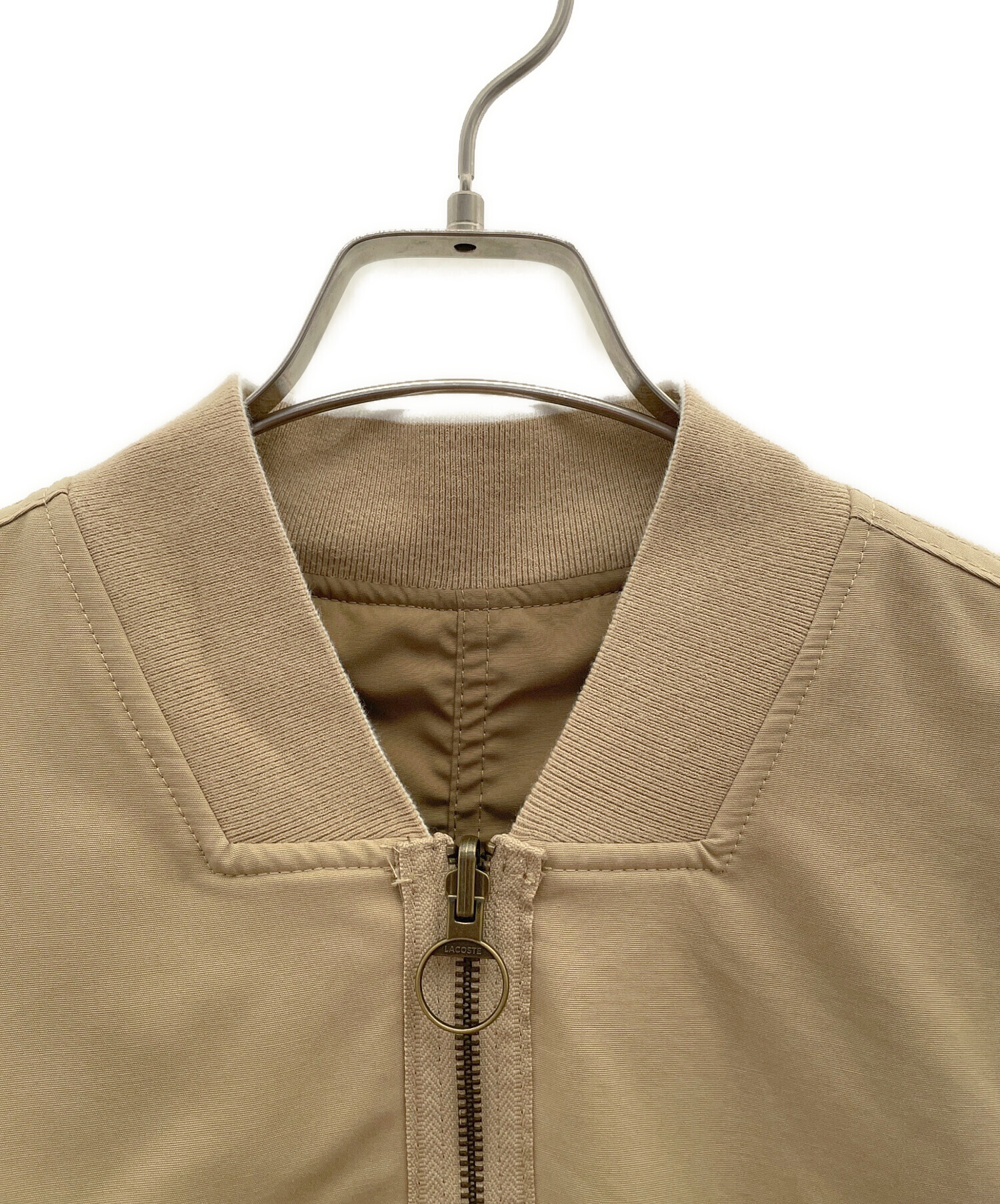 LACOSTE ブラウン ボンバージャケット　Mサイズ 中古・古着通販】LACOSTE (ラコステ) リバーシブルボンバージャケット